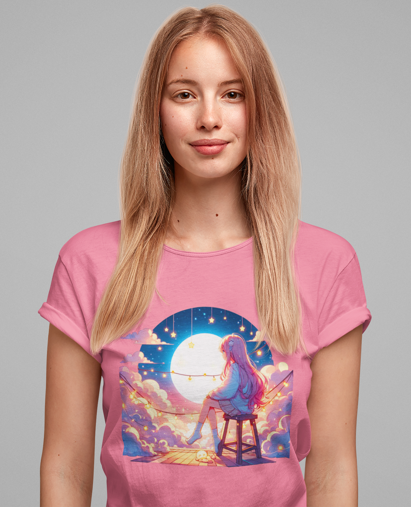 Rooftop Dreams - Starry Night Escape T-Shirt