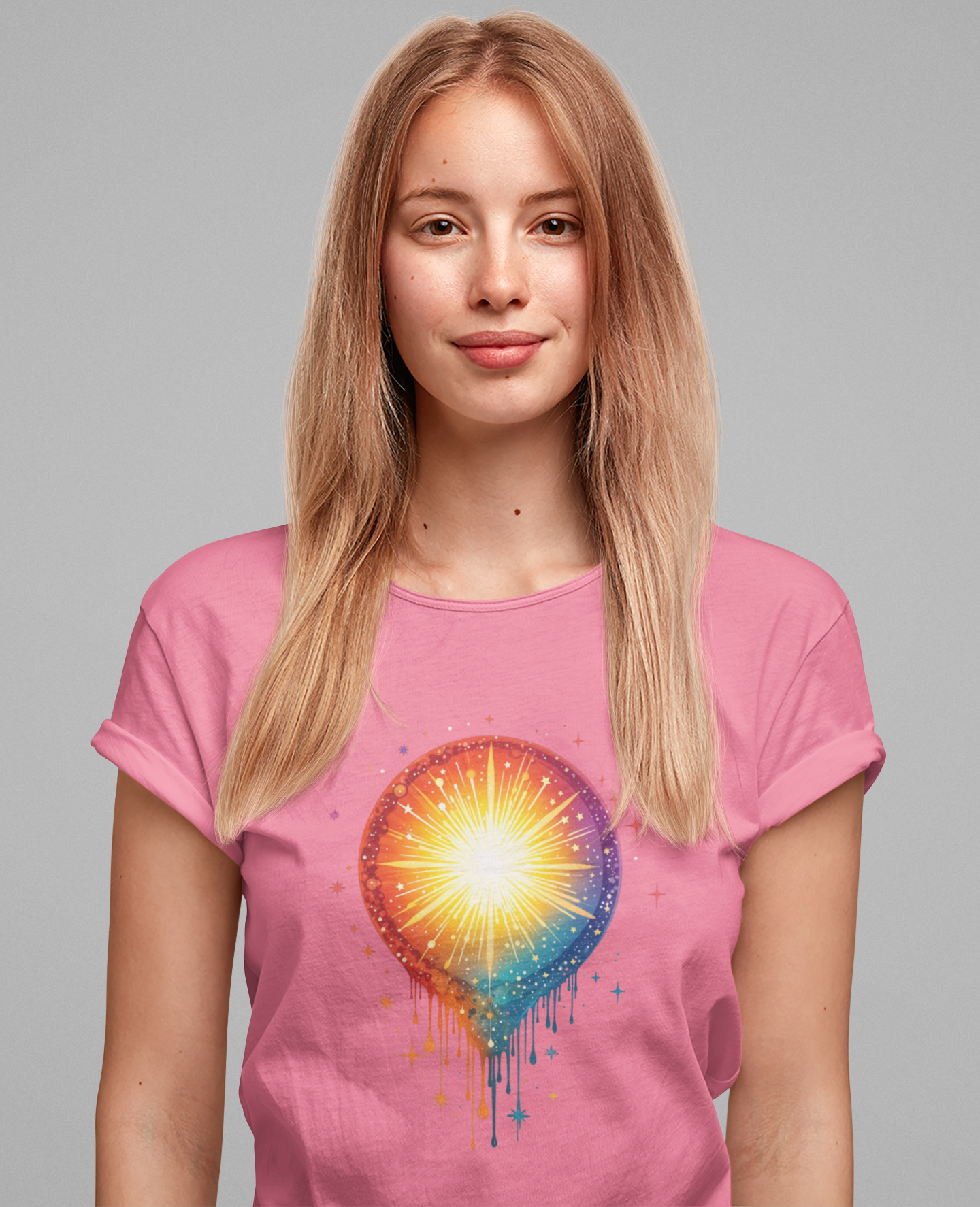 Colorful Aura Drip – Vibrant Spiritual Energy Graphic T-Shirt