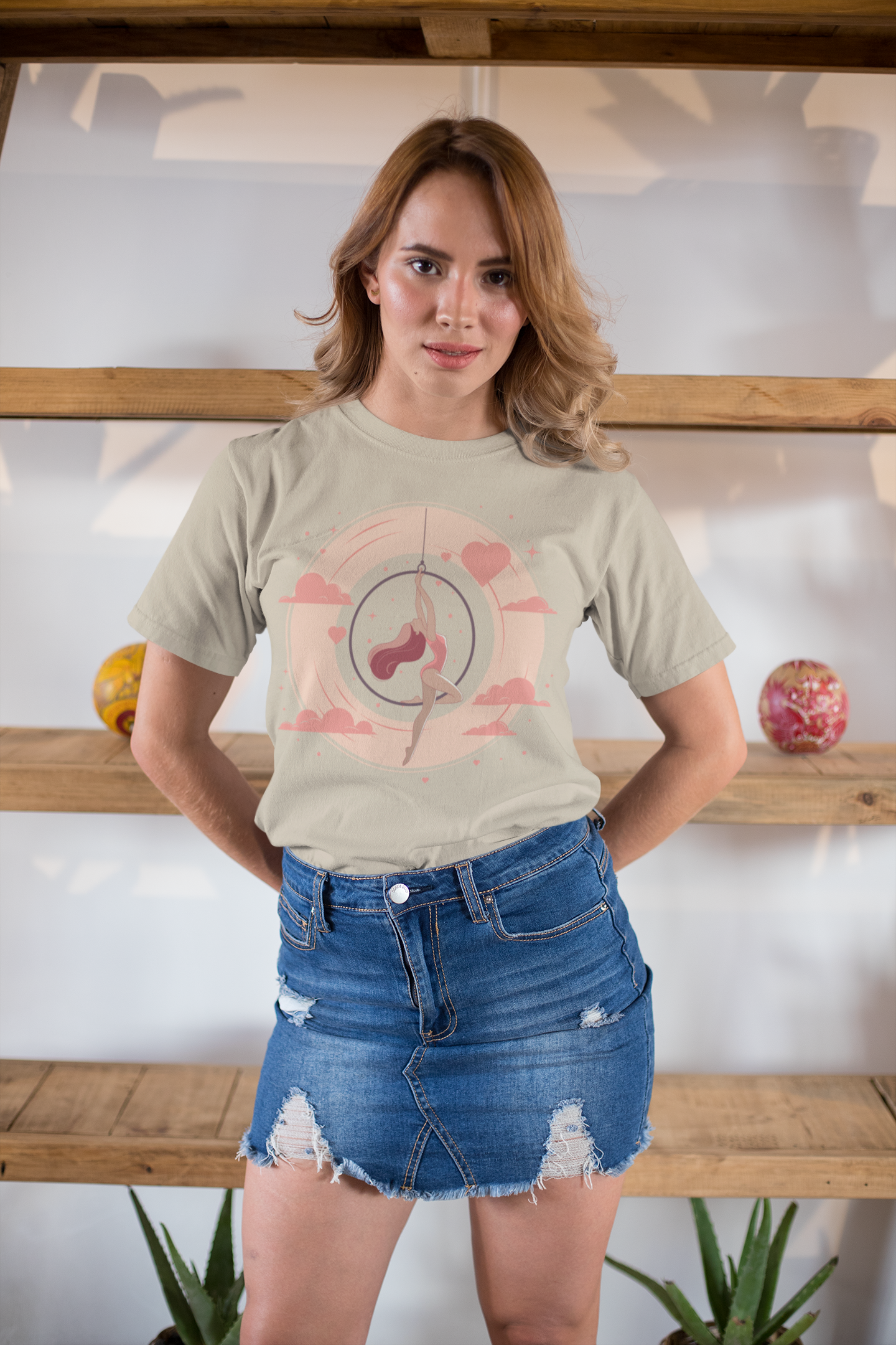 Aerial Hoop Aerialist - Elegant & Artistic Dancer T-Shirt