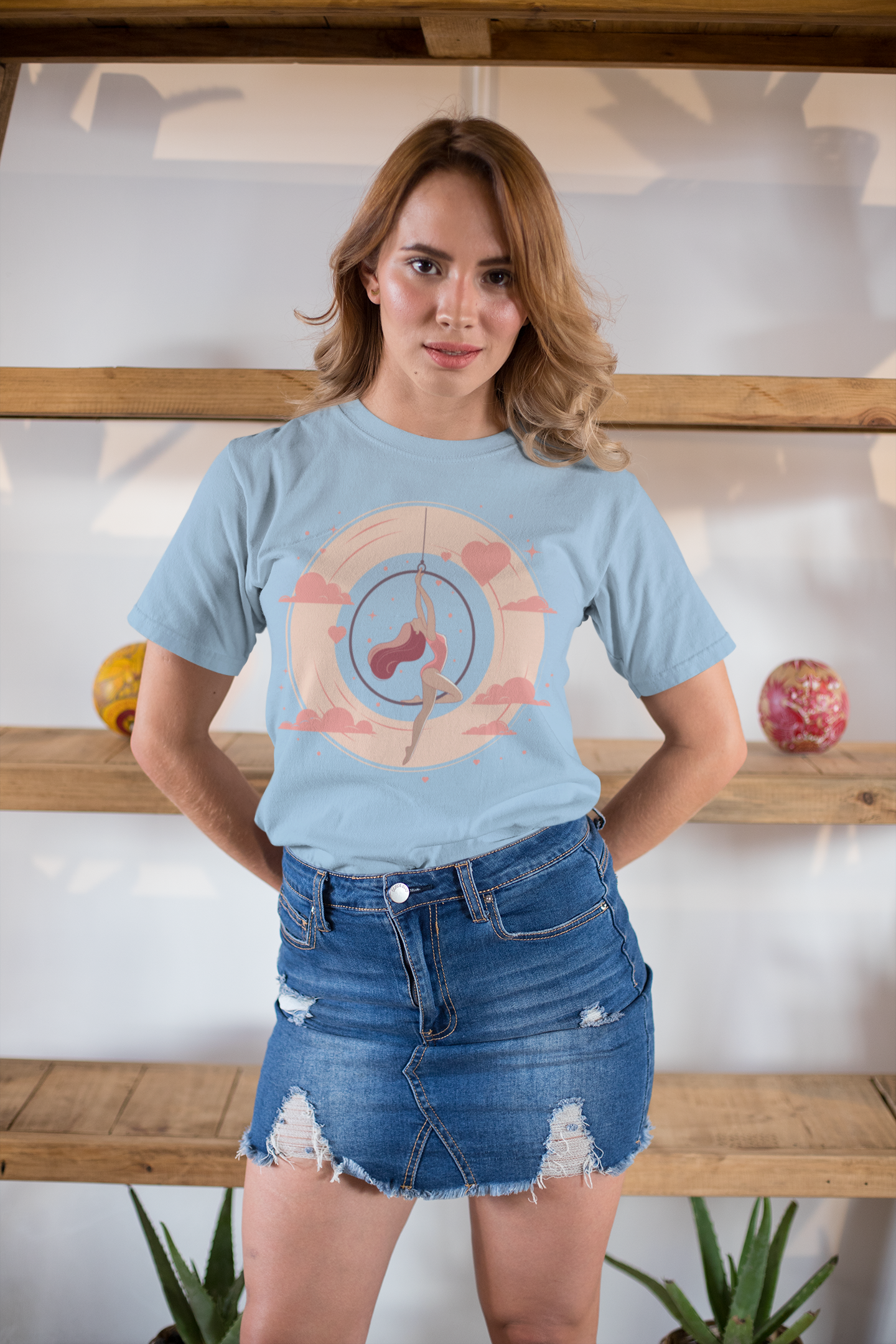 Aerial Hoop Aerialist - Elegant & Artistic Dancer T-Shirt