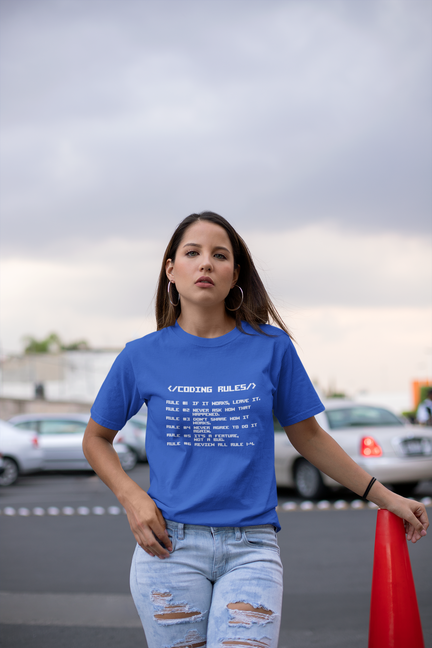 Coding RULES Funny MS-DOS Prompt T-Shirt