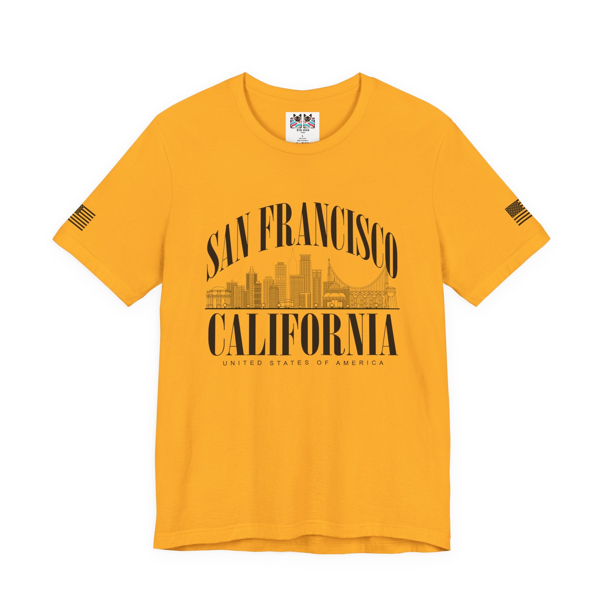 San Francisco California T-Shirt – Arched Skyline United States of America Graphic Tee
