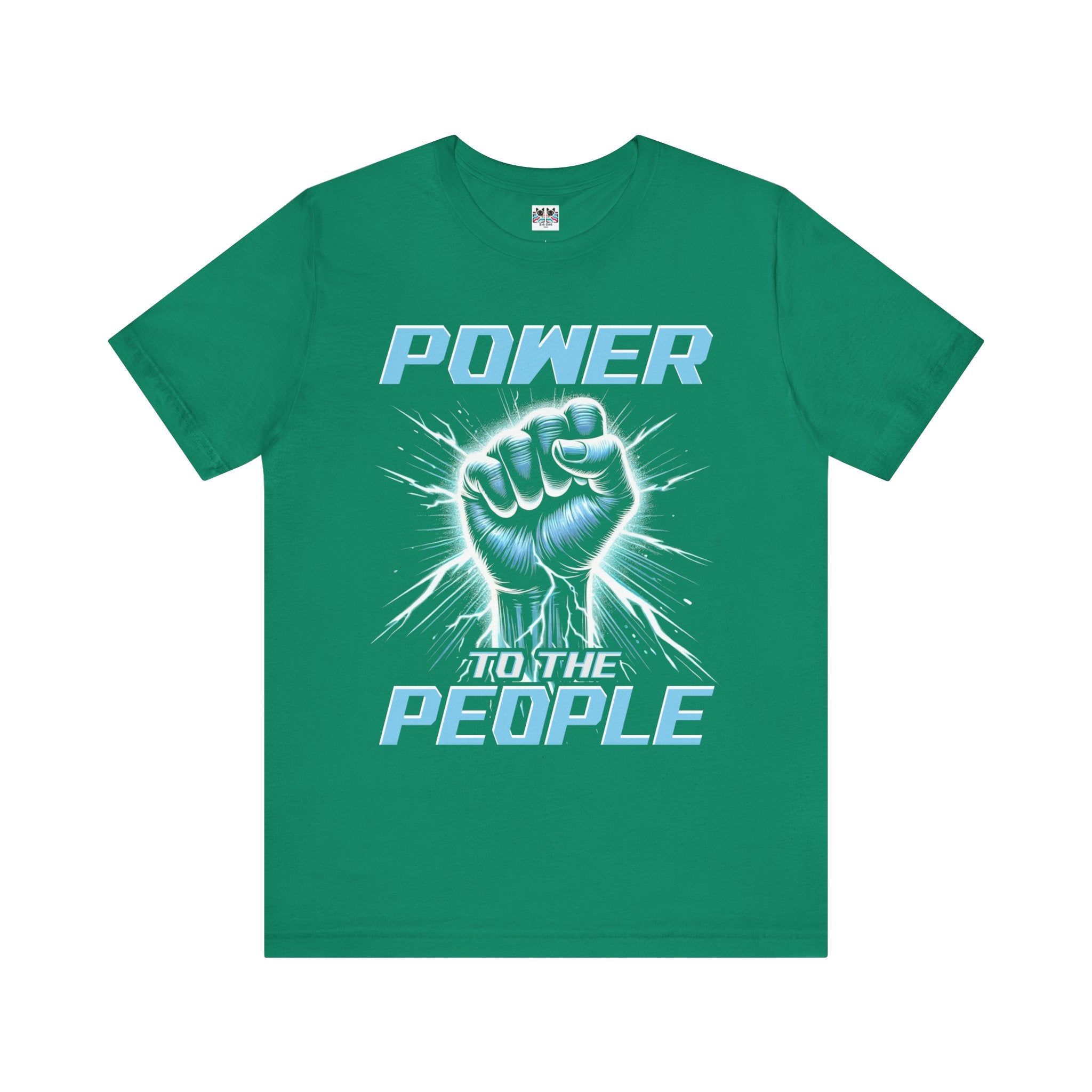 Power to the People Electric Resistance Bold Revolution Graphic T-Shirt