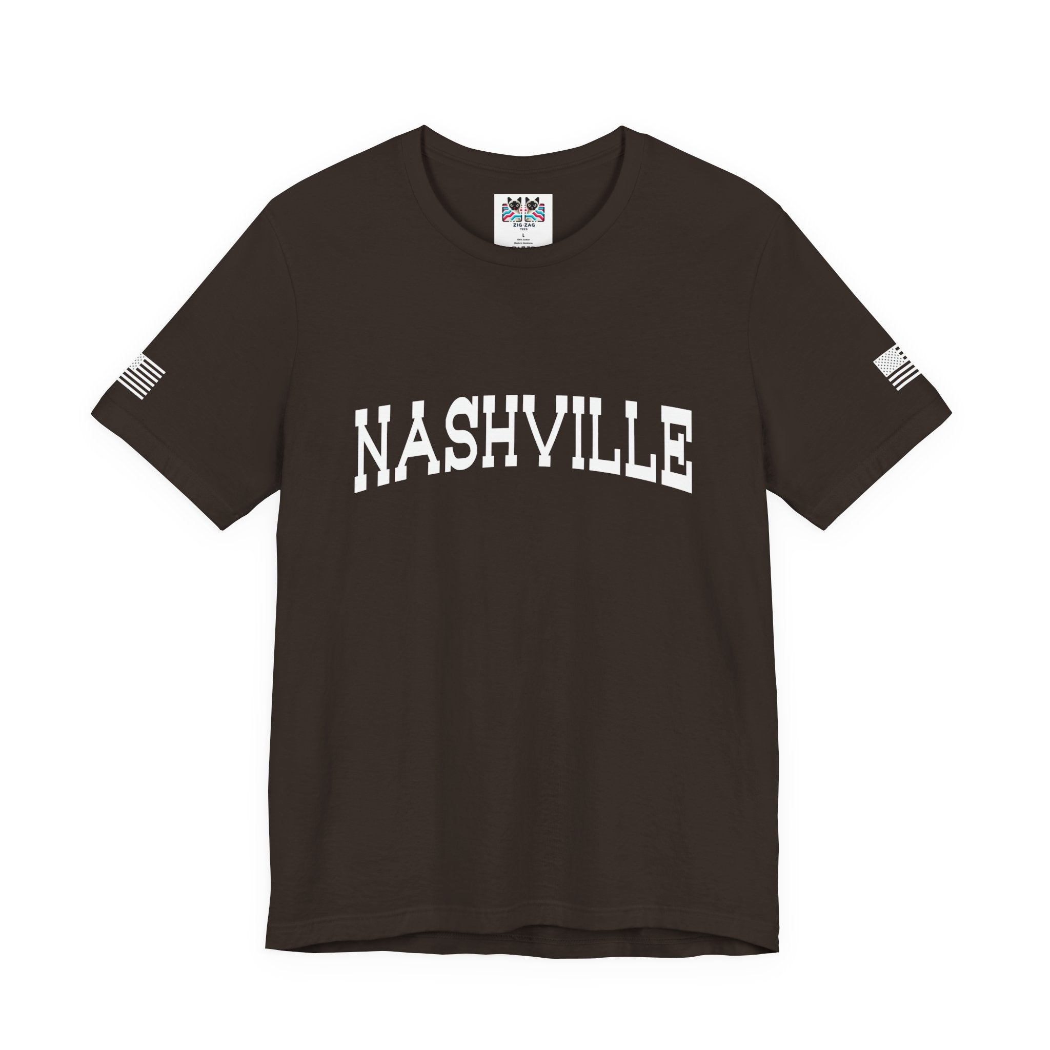 Nashville T-Shirt – Bold Arched Classic Typography Tee