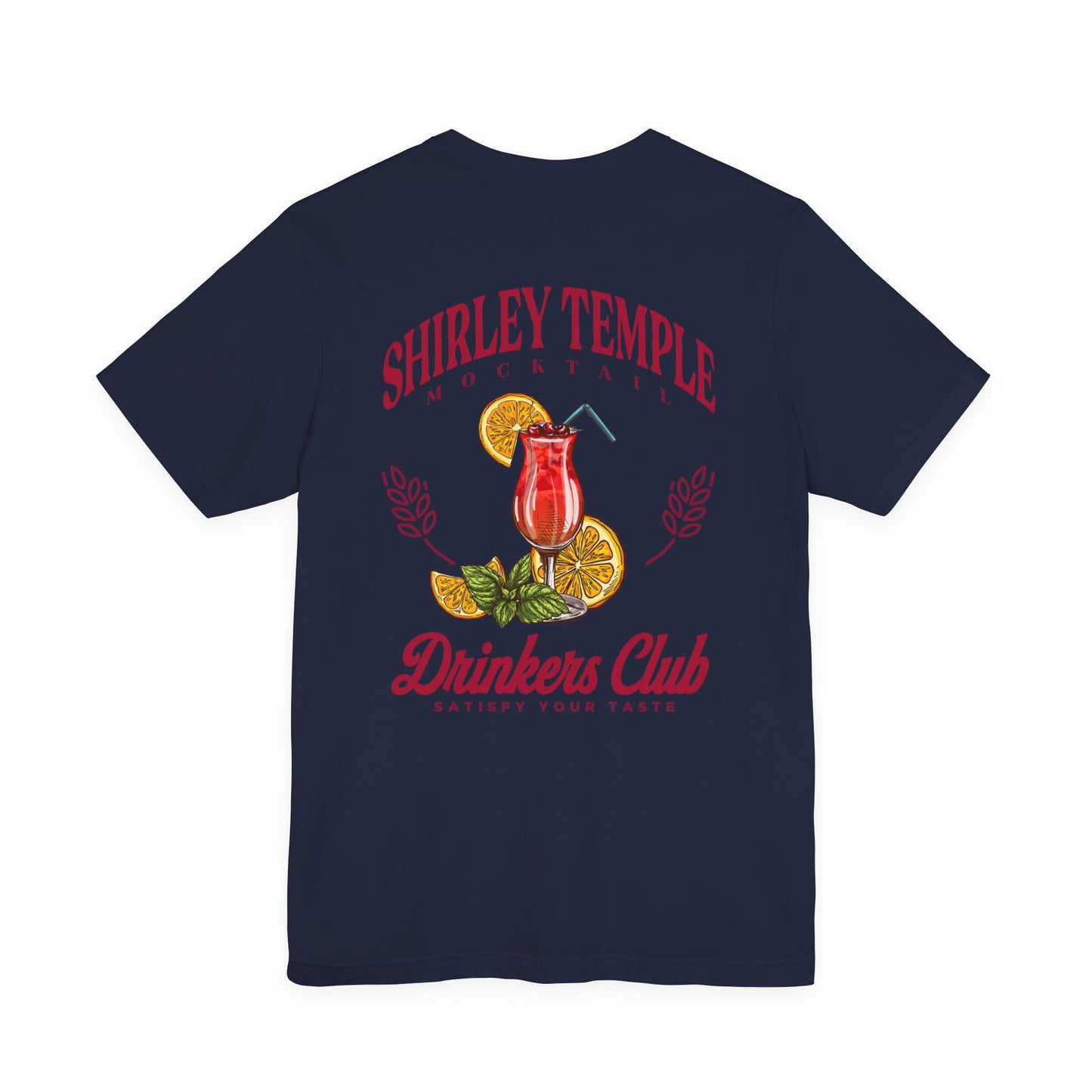 Shirley Temple Mocktail Drinkers Club Tshirt – Satisfy Your Taste