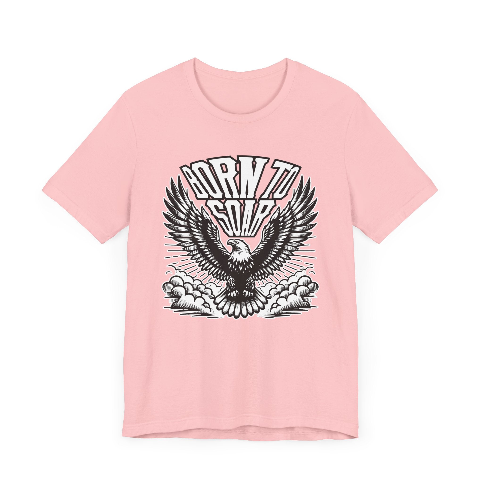 Born to Soar | Eagle with Wide Open Wings Above the Clouds T-Shirt