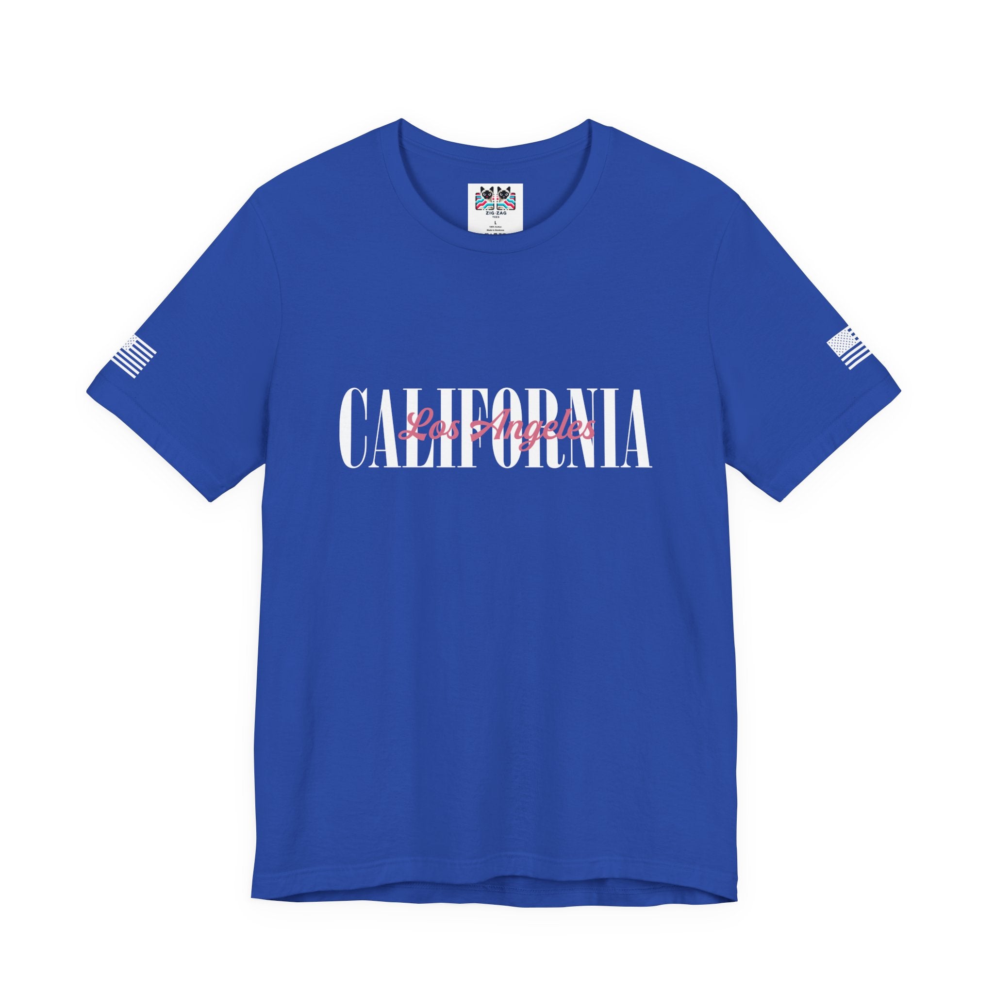 Los Angeles California Since 1850 Retro Palm Tee – Warm Sunset Square Graphic Shirt