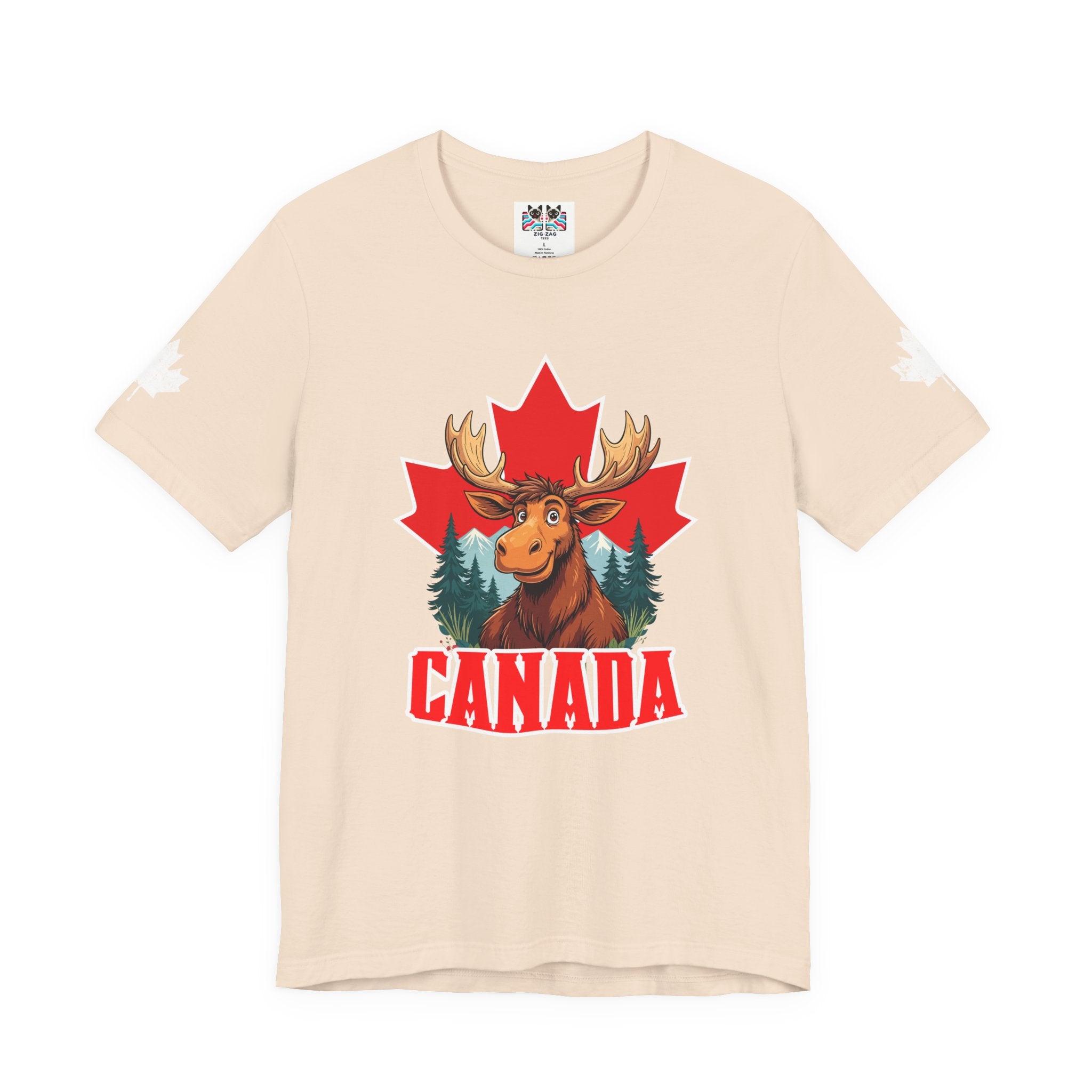 Canada Maple Moose Cartoon T-Shirt