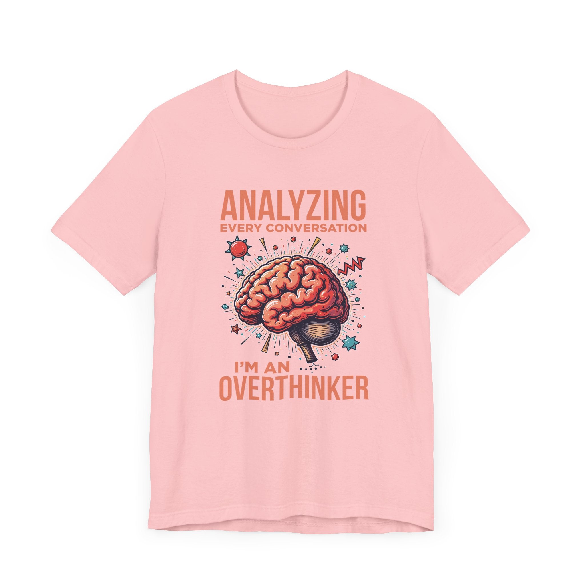 Can’t Talk I’m Busy Overthinking Tee, Mental Spiral Shirt, Anxious Brain Humor Tee, Self Aware Graphic, Relatable Mood Gift