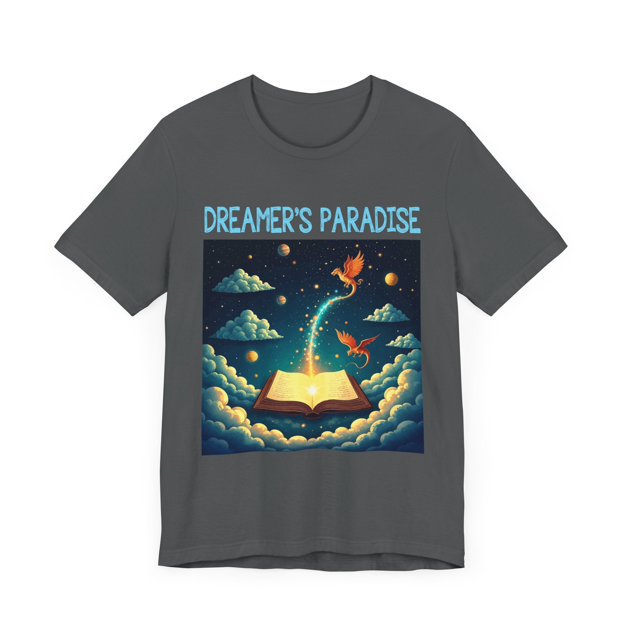 Dreamers Paradise | Fantasy Dragons & Magic Book T-Shirt