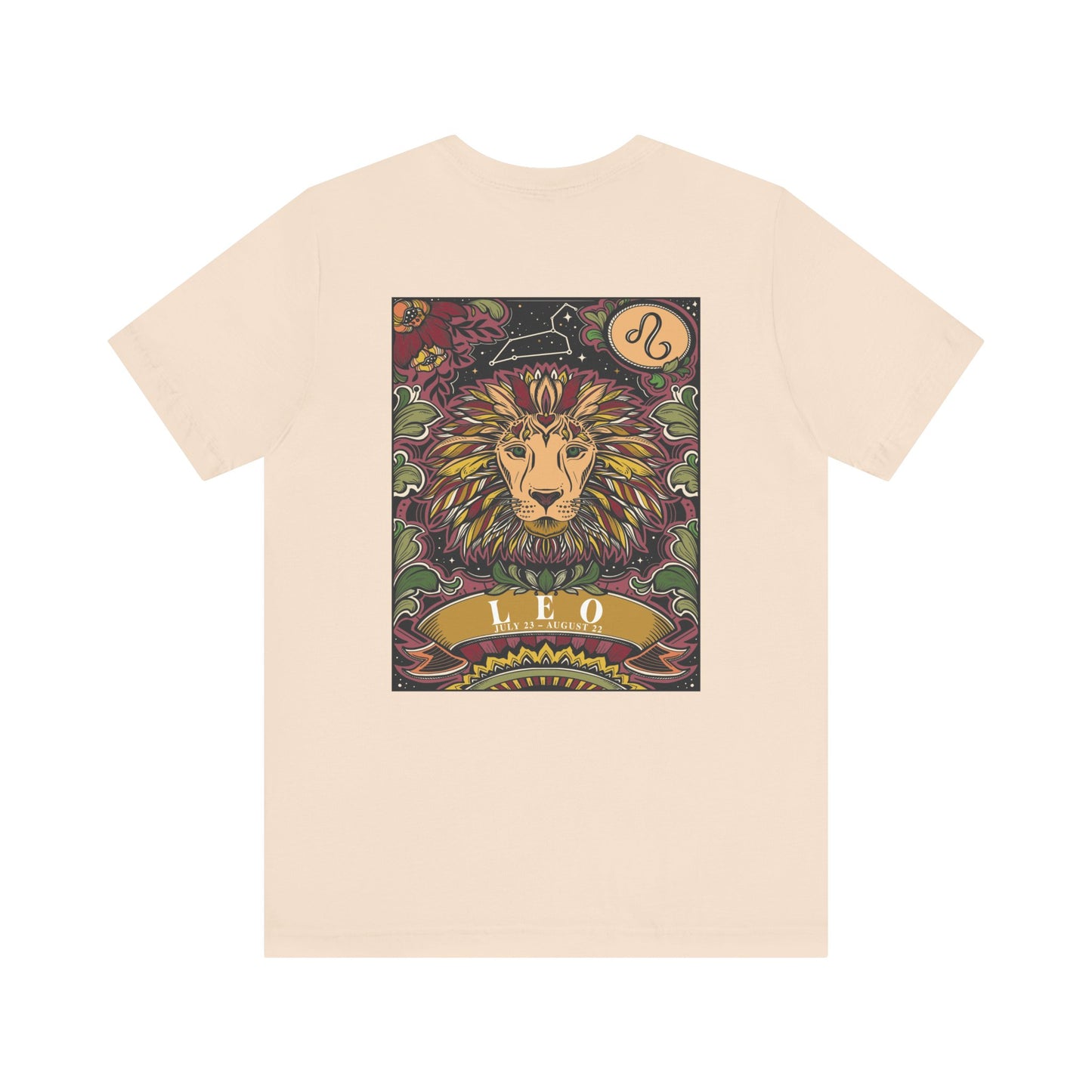 Leo Constellation & Floral Zodiac T-Shirt – July 23 to August 22