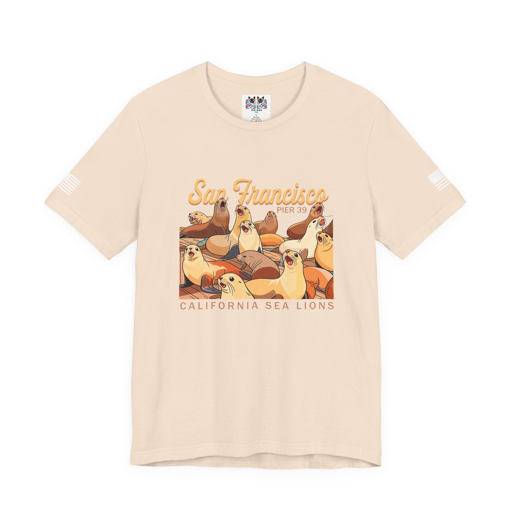San Francisco Pier 39 California Sea Lions T-Shirt – SF Souvenir Graphic Tee