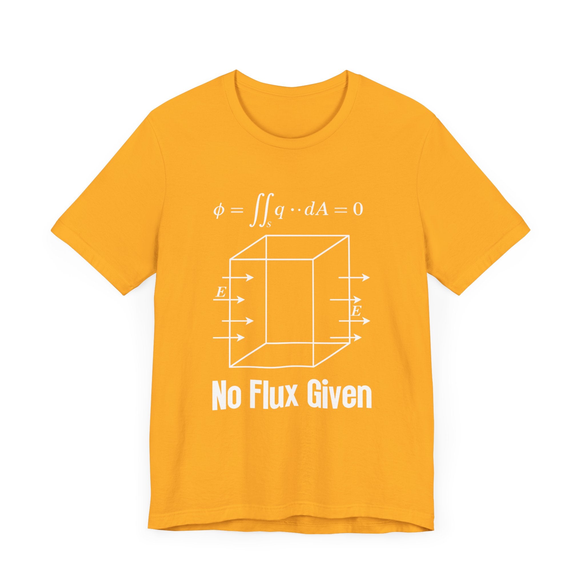 No Flux Given Science T-Shirt – Sarcastic Physics Equation Tee