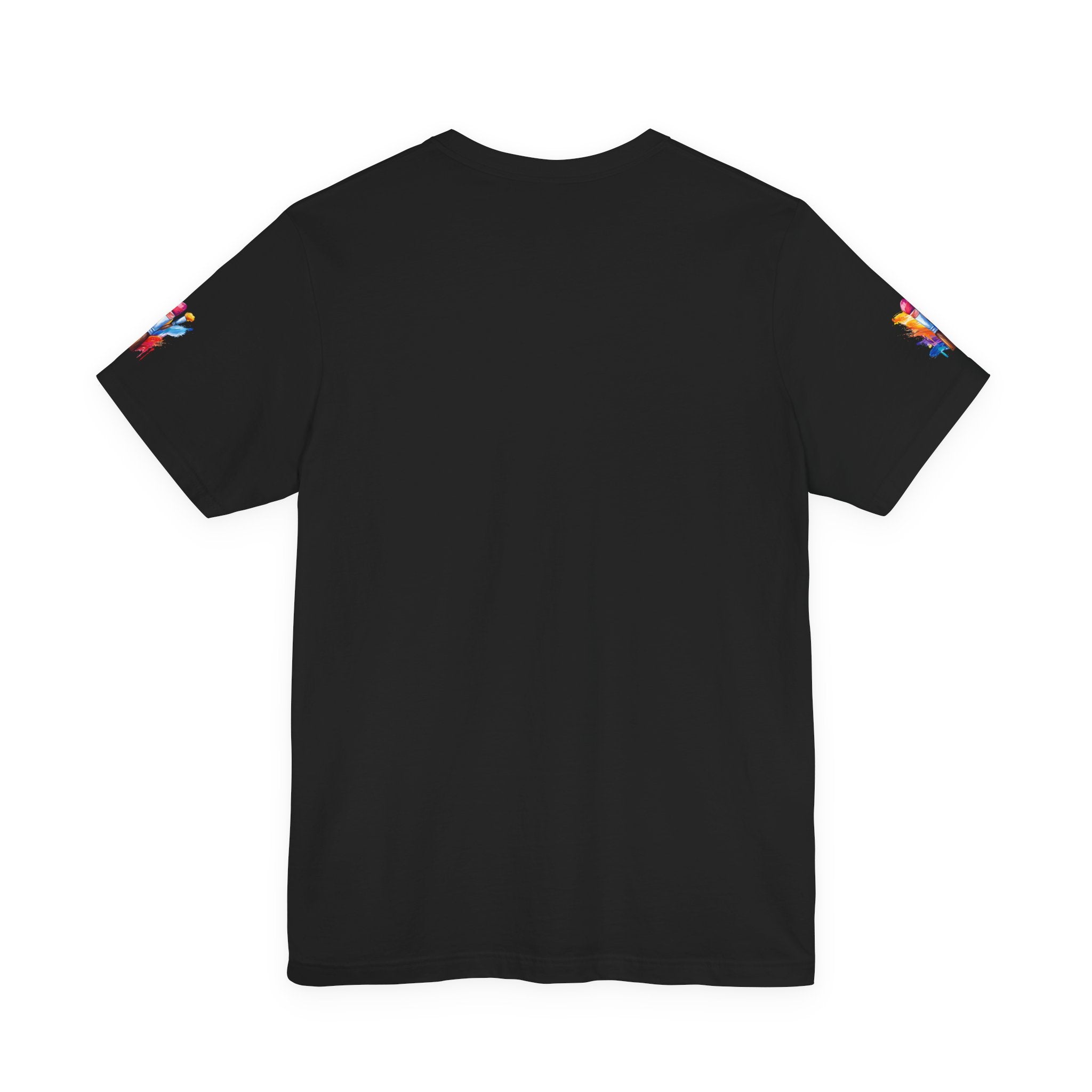 Abstract Expressionism Art T-Shirt – Colorful Geometric Painting Graphic Tee