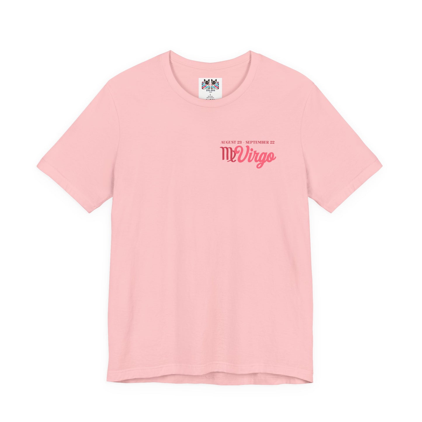 Virgo Zodiac Lady T-Shirt – Analytical Mind Caring Heart Astrological Wheel