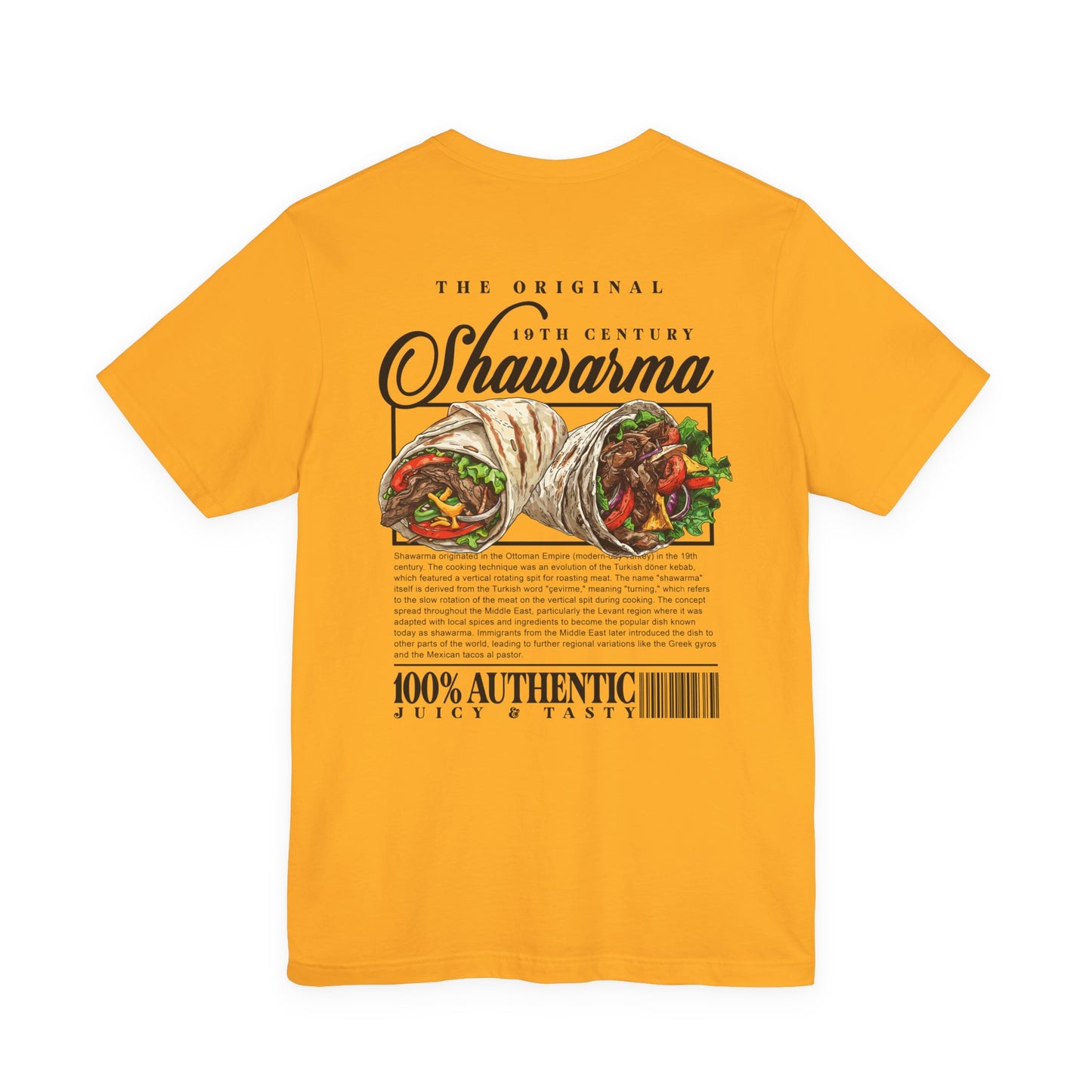 The Classic Shawarma 19th Century Tshirt – Middle Eastern Culinary Icon