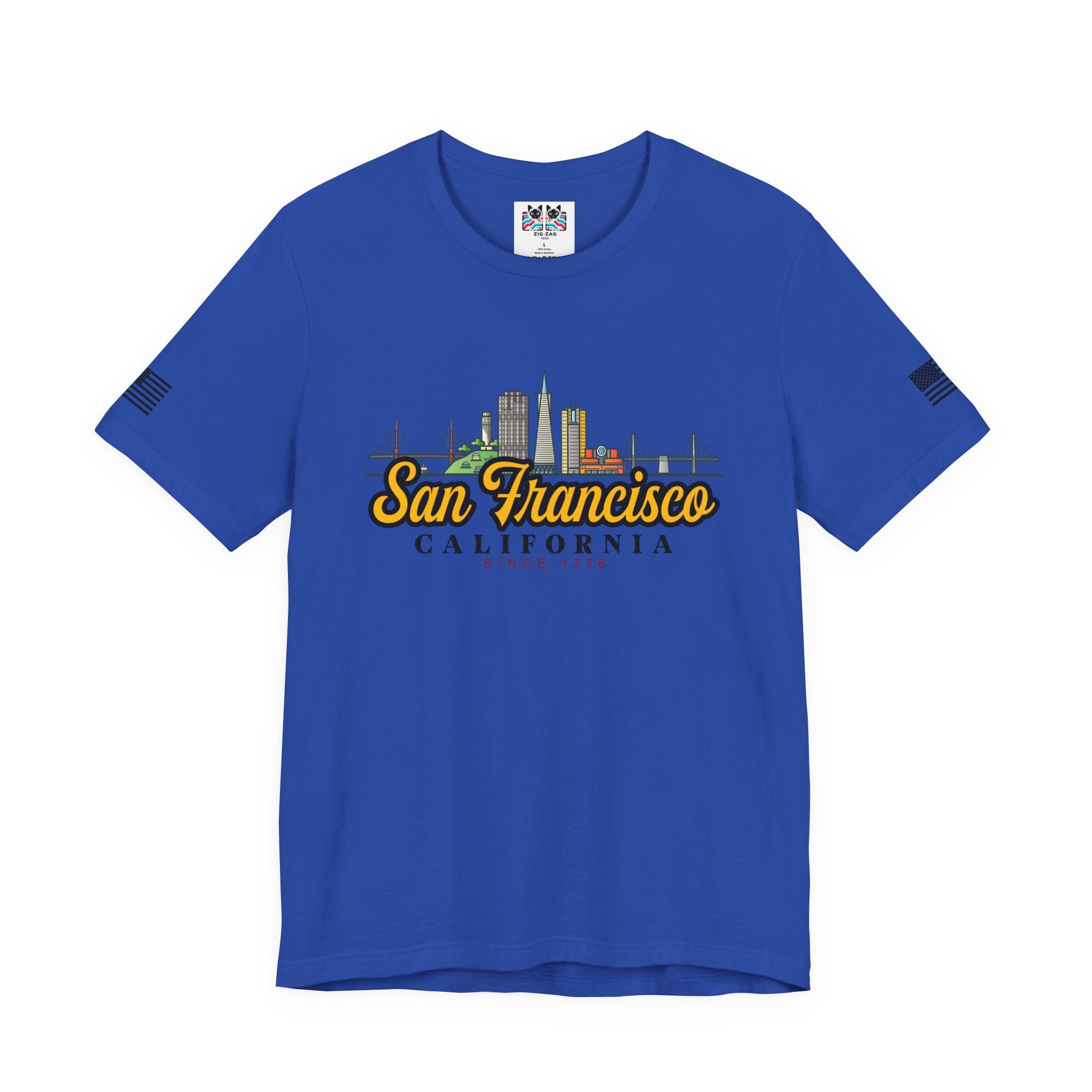 San Francisco California Since 1776 T-Shirt – City Skyline Script Graphic Tee
