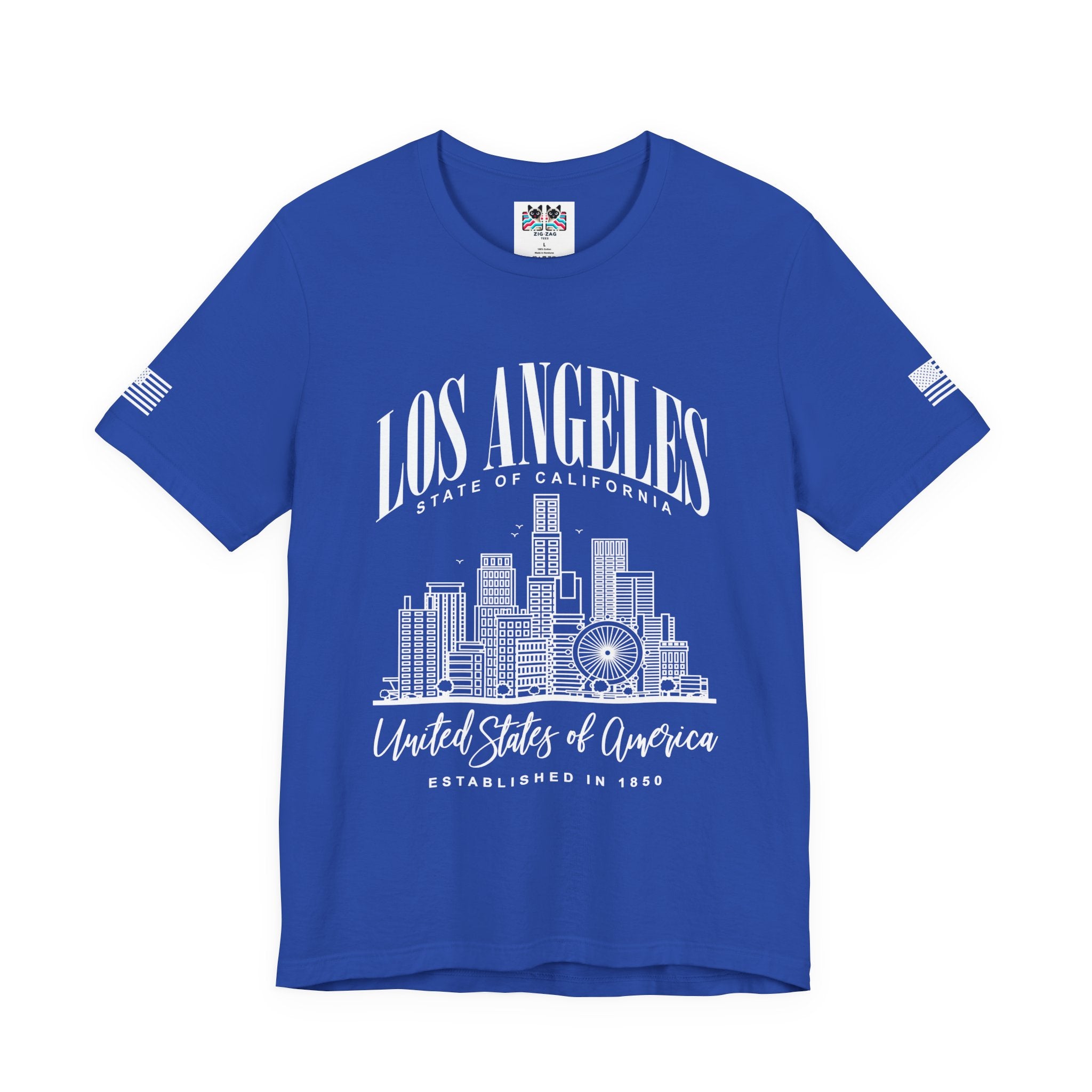 Los Angeles State of California T-Shirt – Skyline United States of America EST 1850 Tee