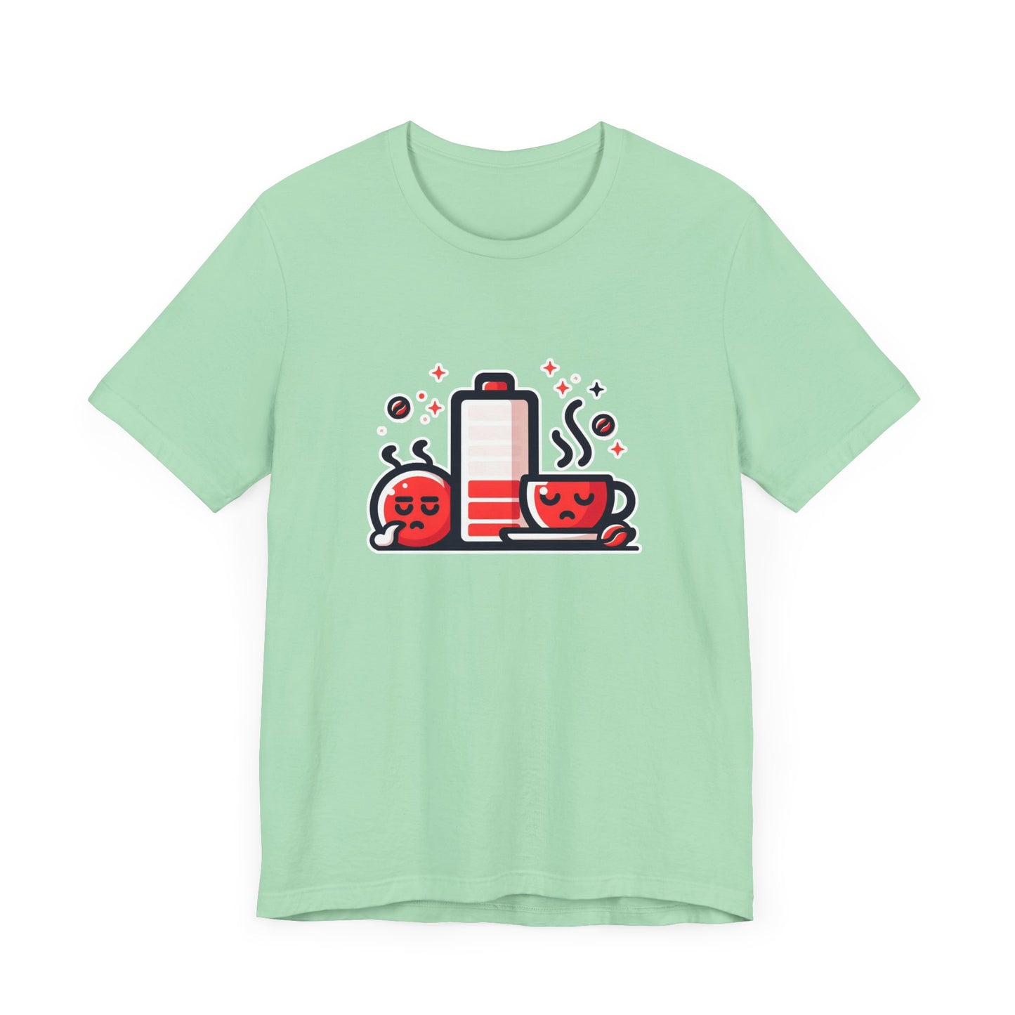 Low Battery | Need Coffee Graphic T-Shirt