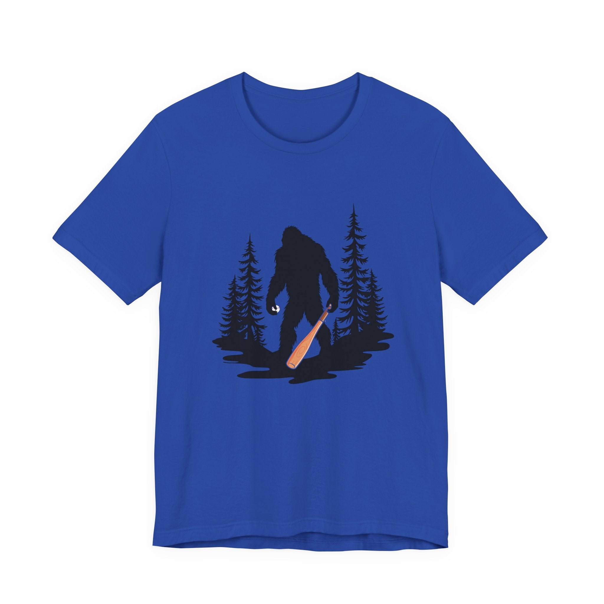 Big Foot Baseball Forest Adventure Tshirt Cryptid Sports Fan Design