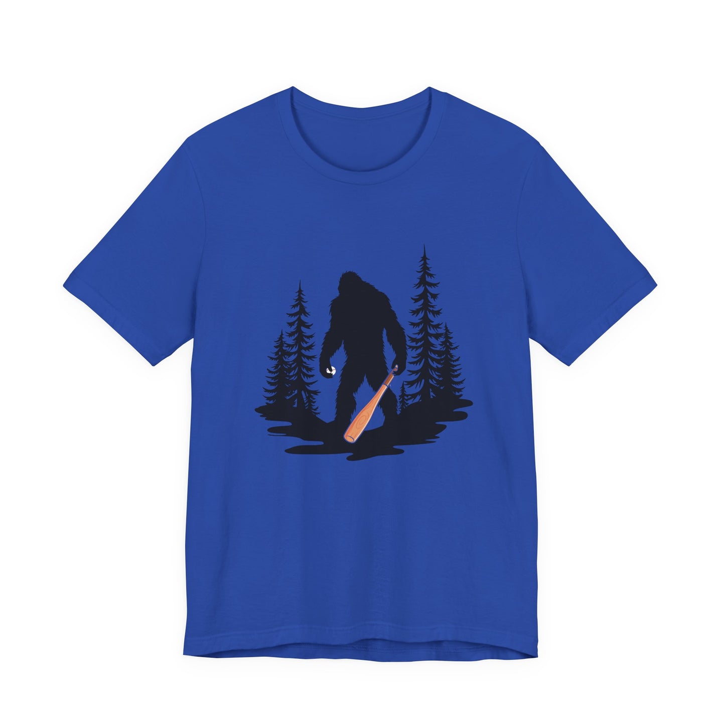 Big Foot Baseball Forest Adventure Tshirt Cryptid Sports Fan Design