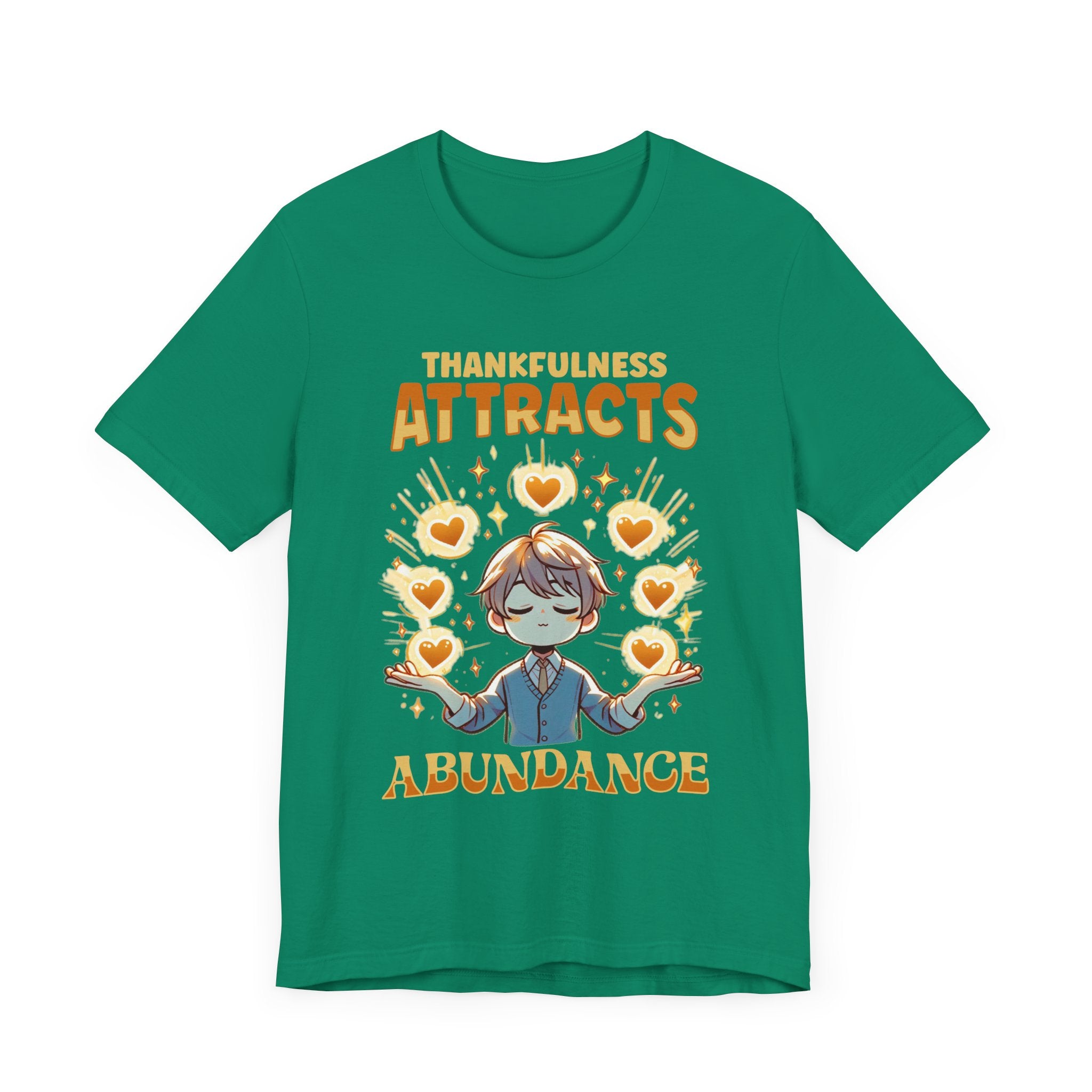 Thankfulness Attracts Abundance | Gratitude & Positivity T-Shirt