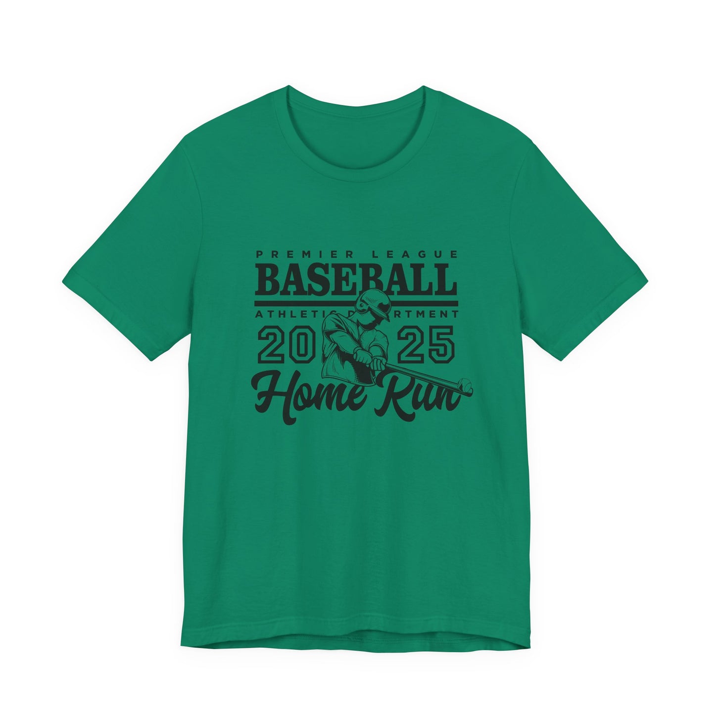 Baseball tshirt - Premier League Basebal l2025 HomeRun Tshirt Baseball Player Graphic with Bold Text Background