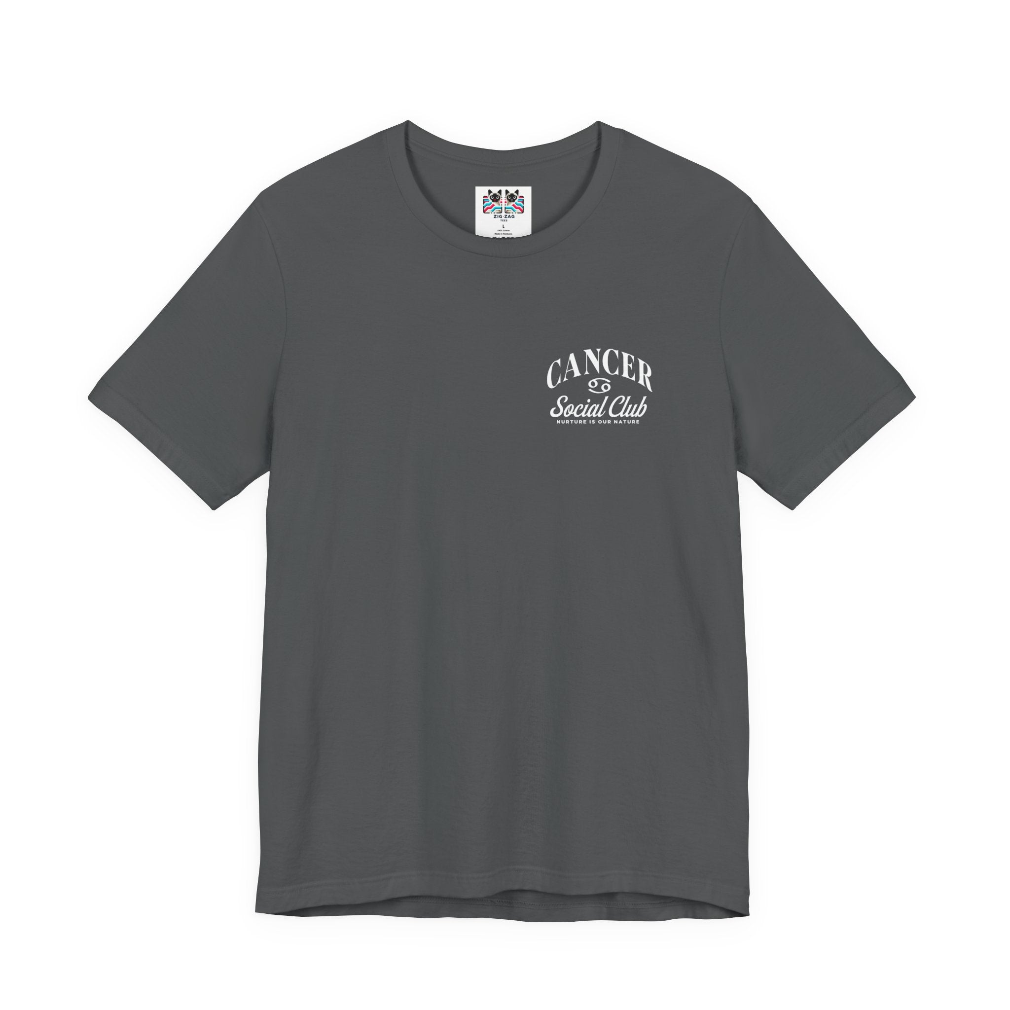 Cancer Social Club T-Shirt – Nurture Is Our Nature Zodiac Design