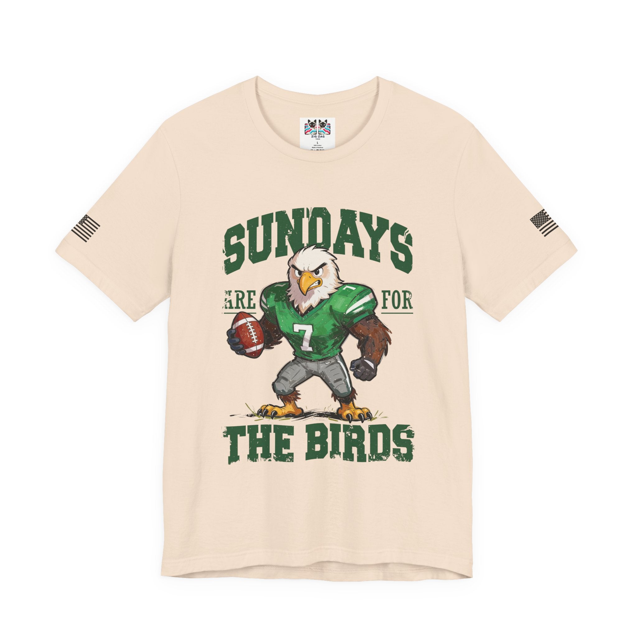 Sundays Are for the Birds T-Shirt – Eagle Football Mascot Cartoon Graphic Tee Philadelphia Fan