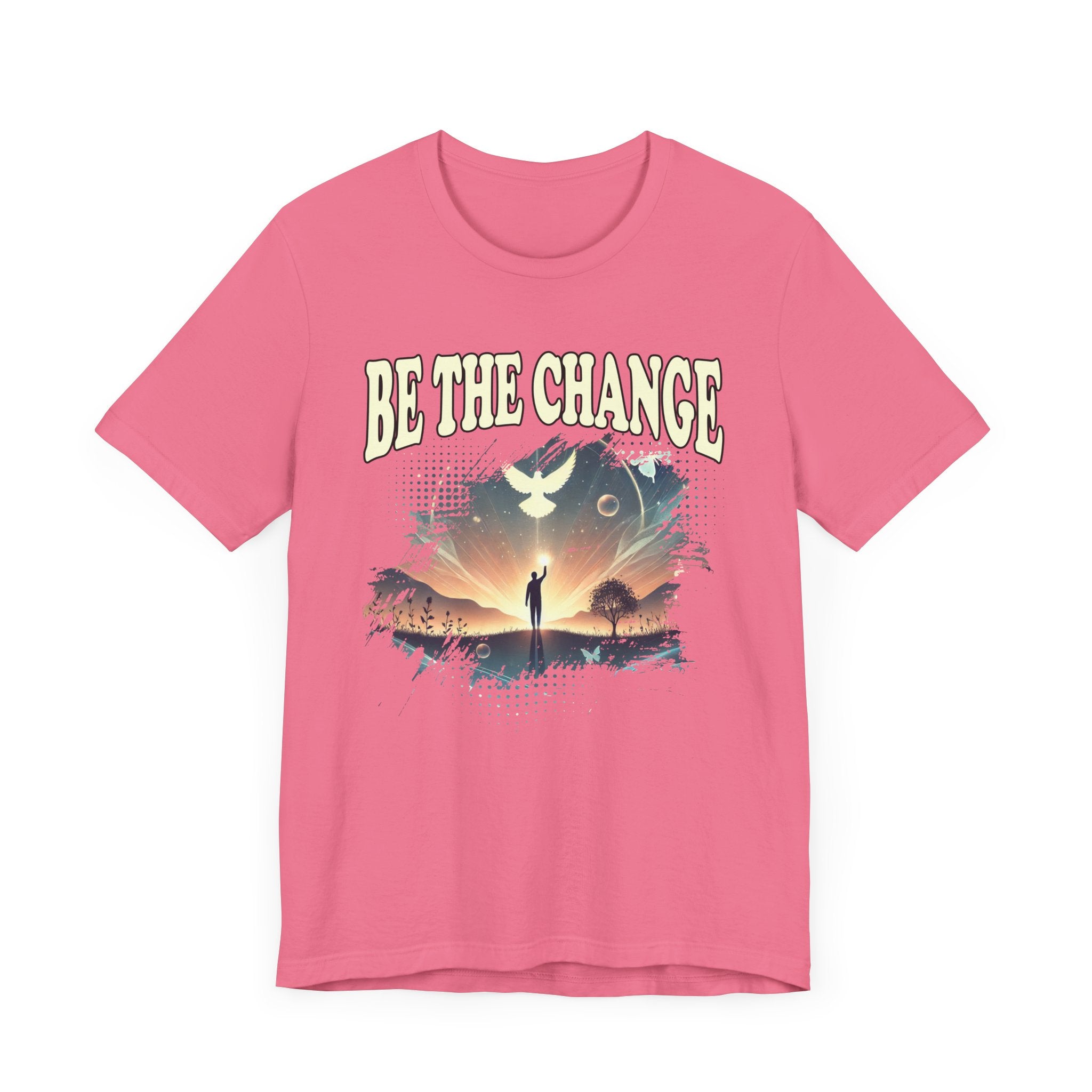 Be the Change | Walking Toward Sunset & White Pigeon T-Shirt