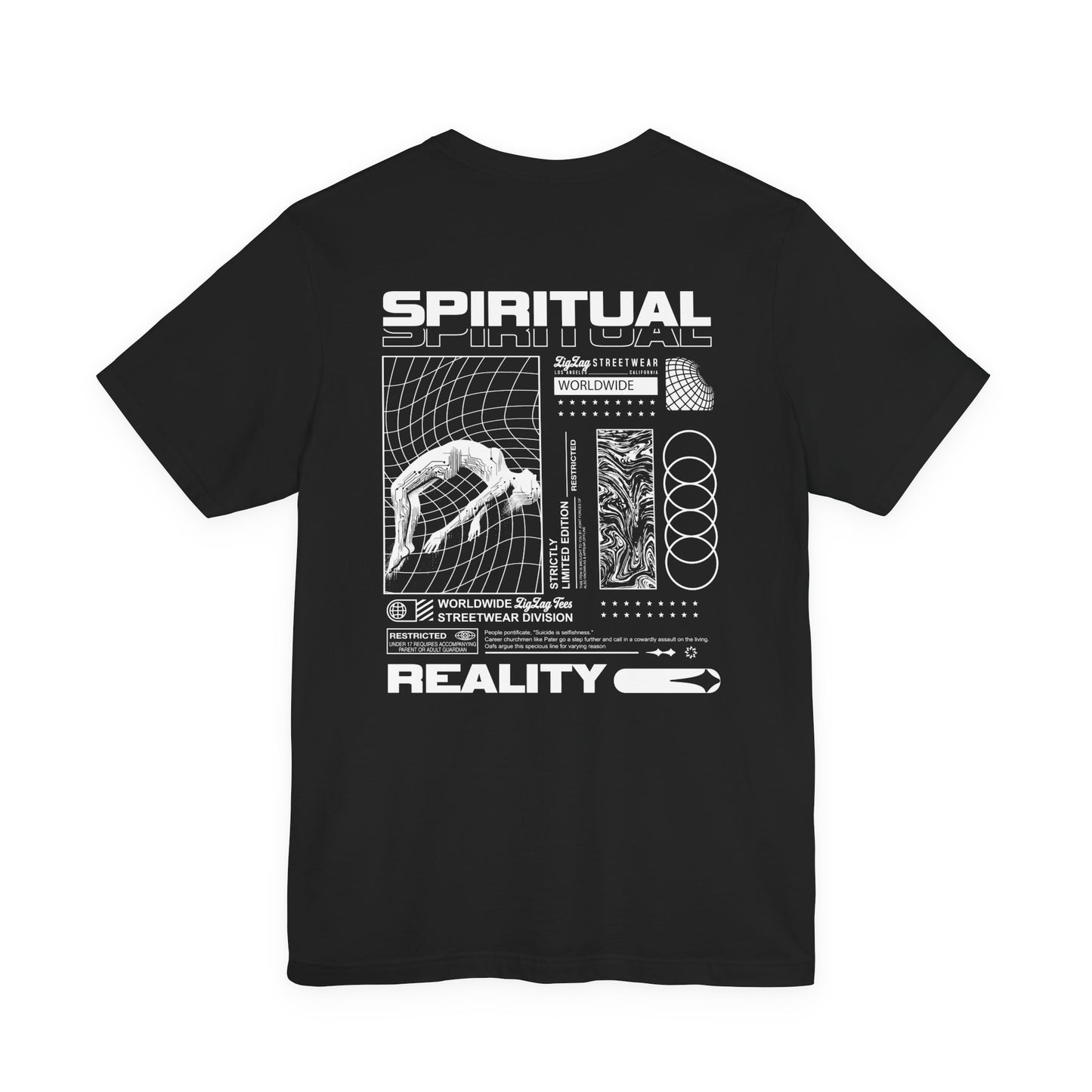 ZigZag Spiritual Reality Worldwide Streetwear T-Shirt
