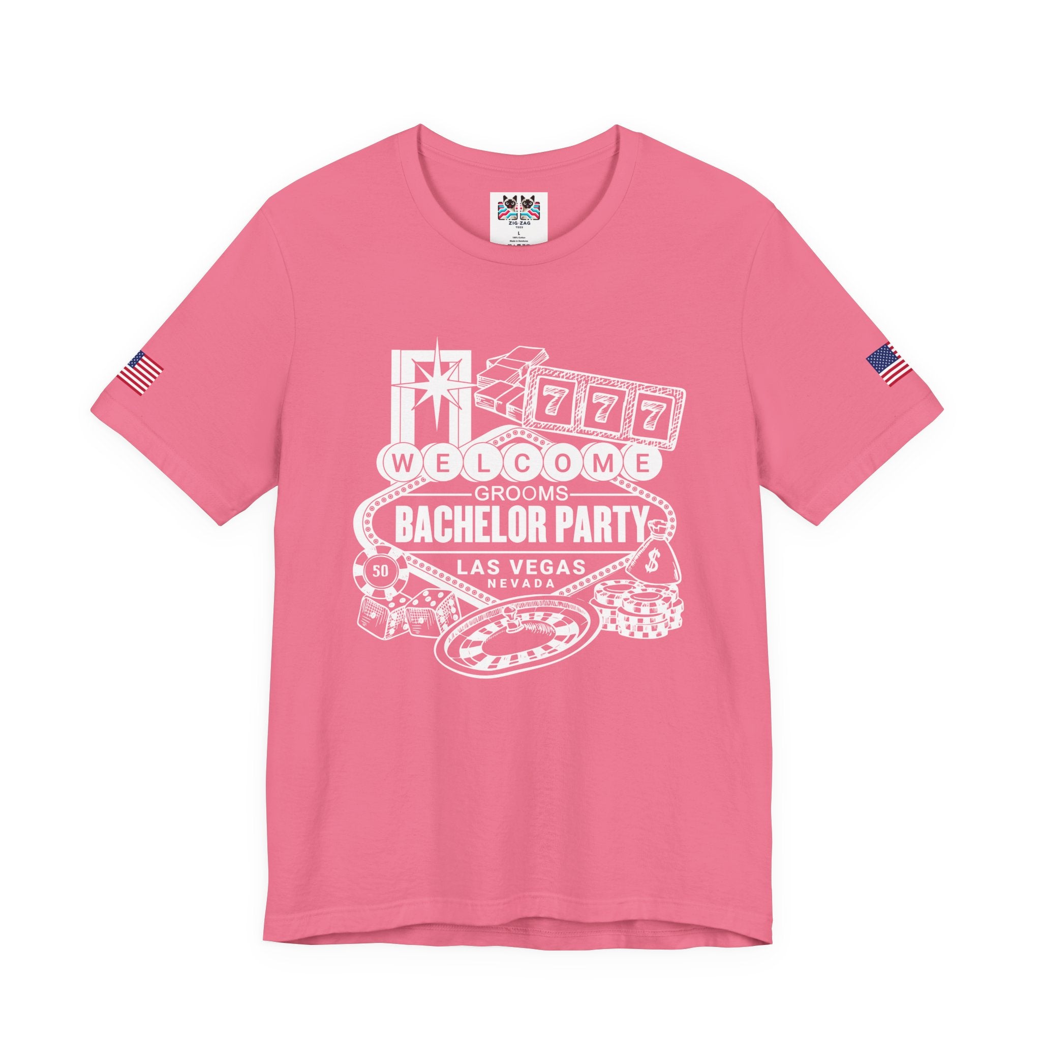 Welcome Grooms Bachelor Party Las Vegas T-Shirt - Vegas Nevada Casino Party Shirt
