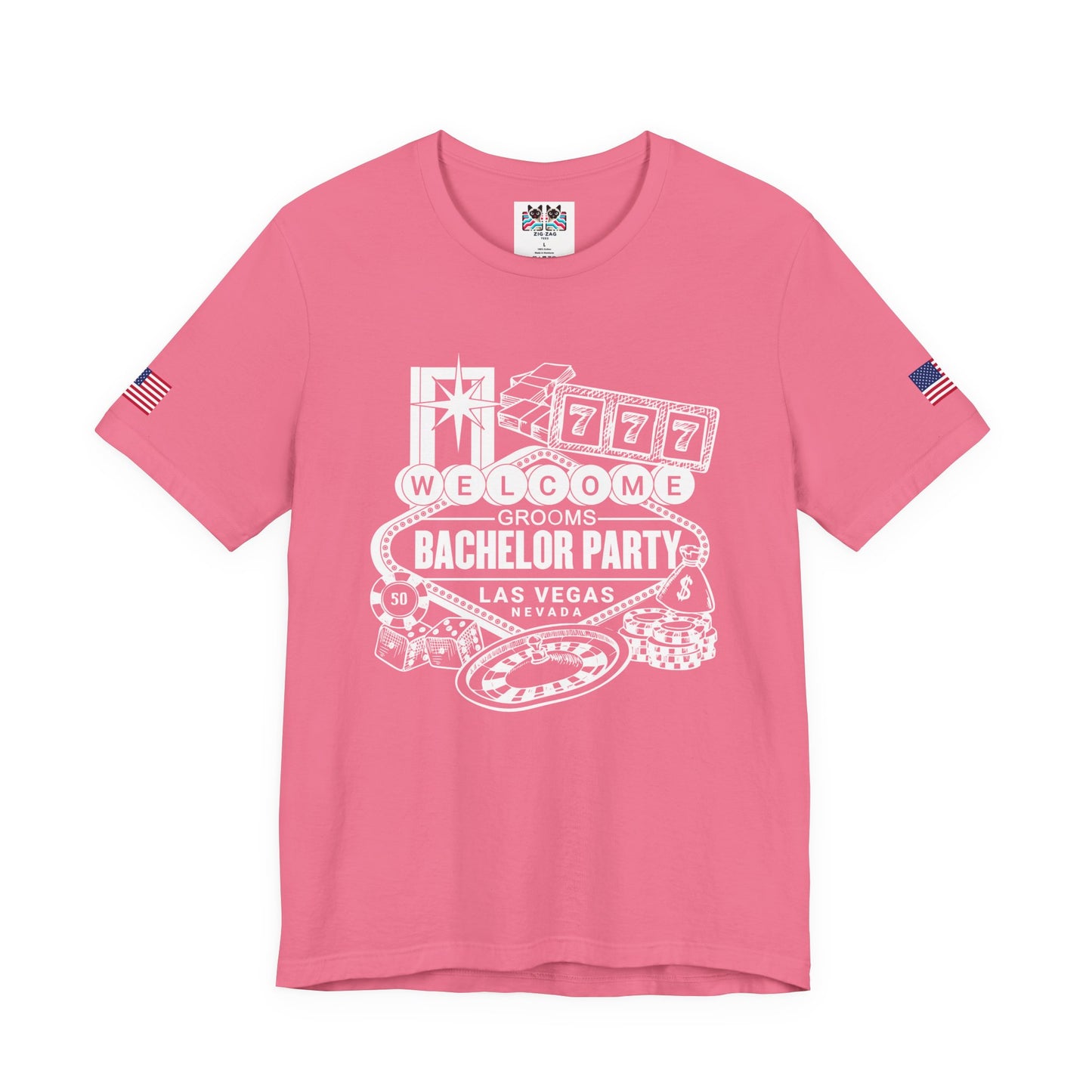 Welcome Grooms Bachelor Party Las Vegas T-Shirt - Vegas Nevada Casino Party Shirt