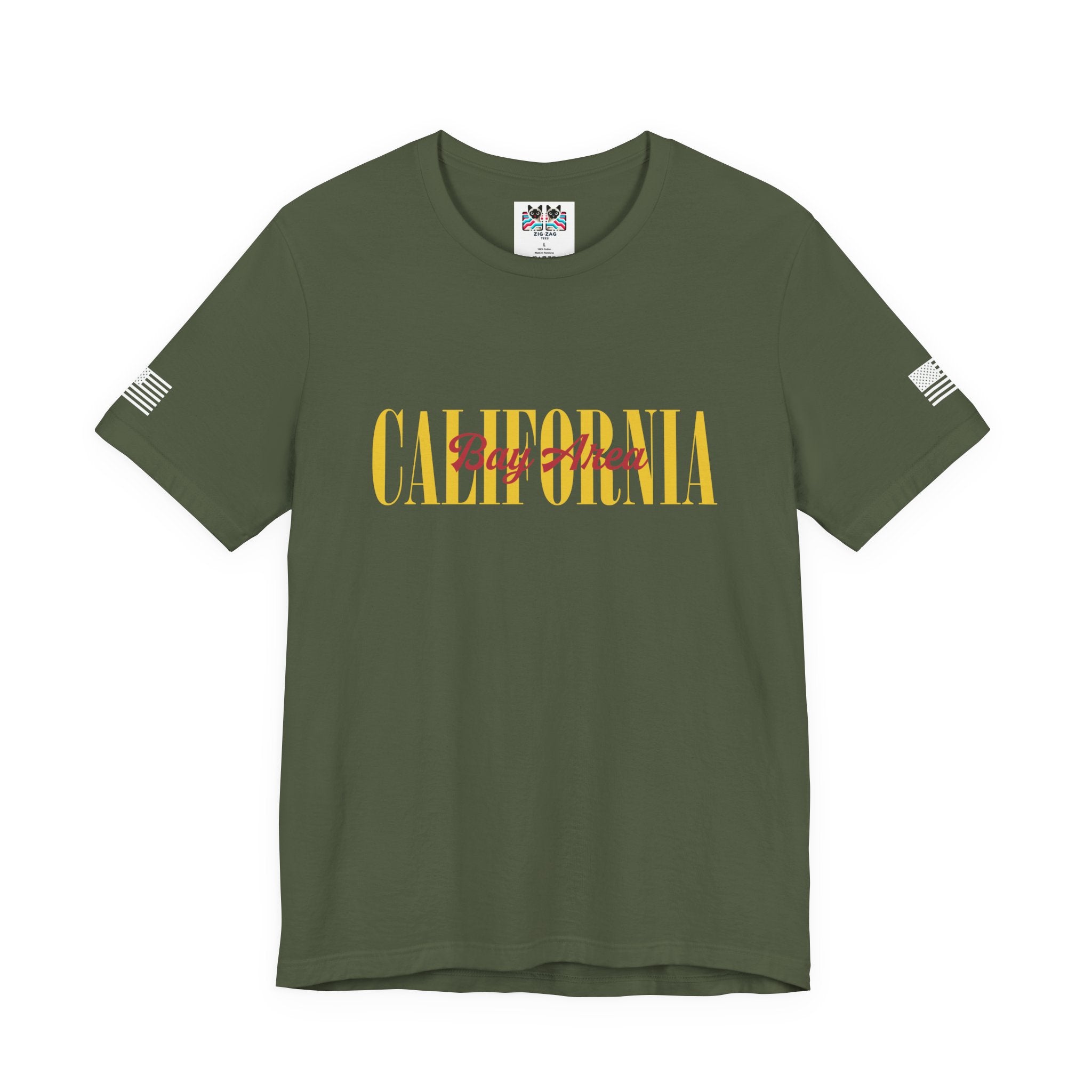 California Bay Area T-Shirt – Bold Varsity Style Graphic Tee