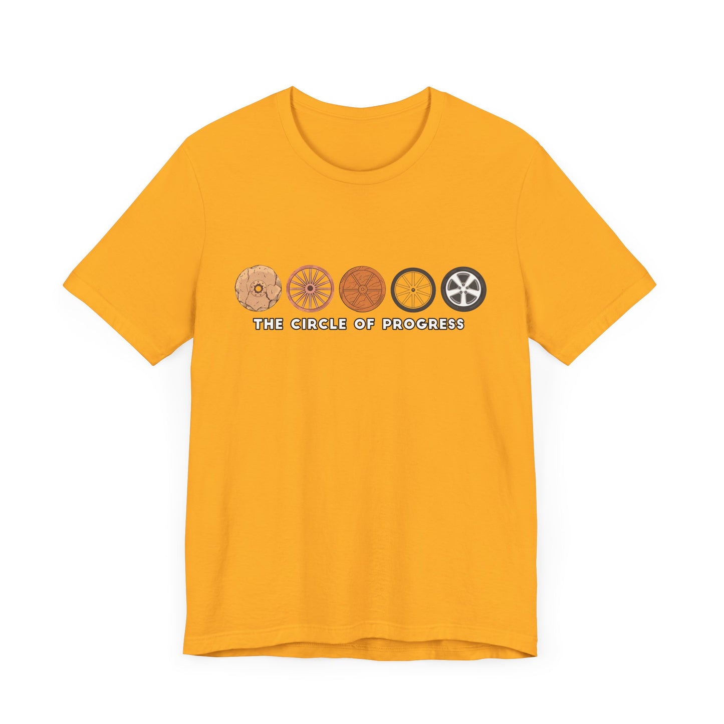 The Wheel of Progress | Evolution of the Wheel Graphic T-Shirt