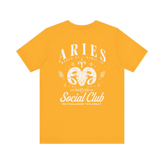 Aries Social Club T-Shirt – No Challenge Too Great