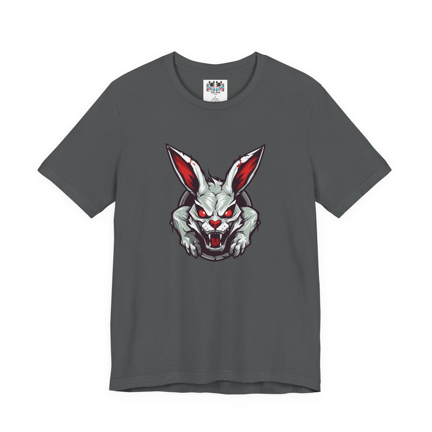 Evil Rabbit and Haunted Full Moon Halloween T-Shirt