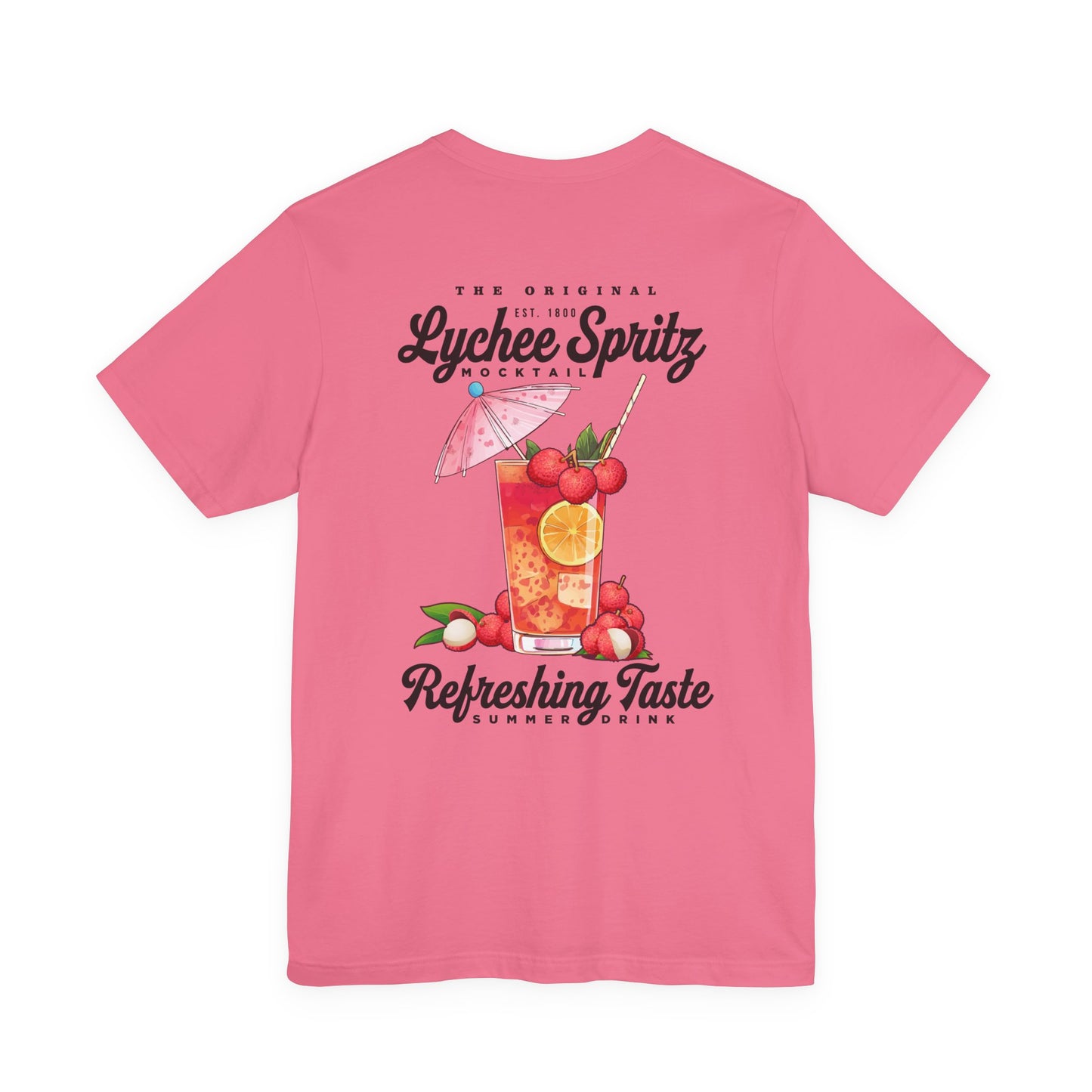 Lychee Spritz Mocktail T-Shirt – Featuring Refreshing Summer Drink Graphic