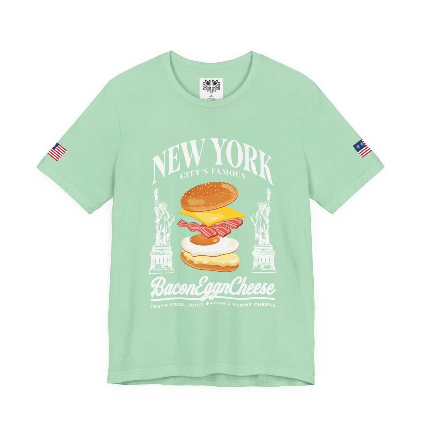 New York Bacon Egg Cheese T-Shirt - NYC Bodega Breakfast Sandwich Food Humor