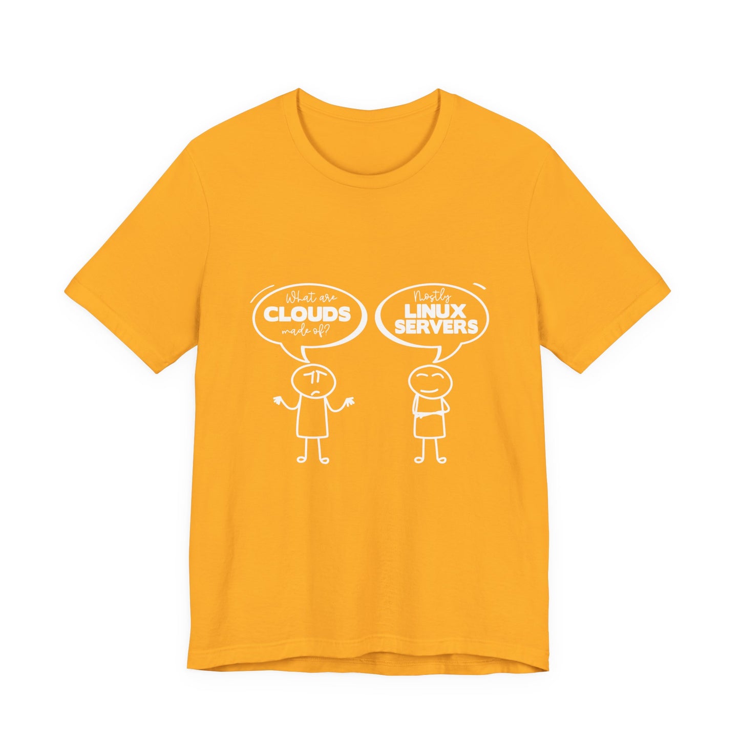 Mostly Linux Servers Funny Cloud T-Shirt