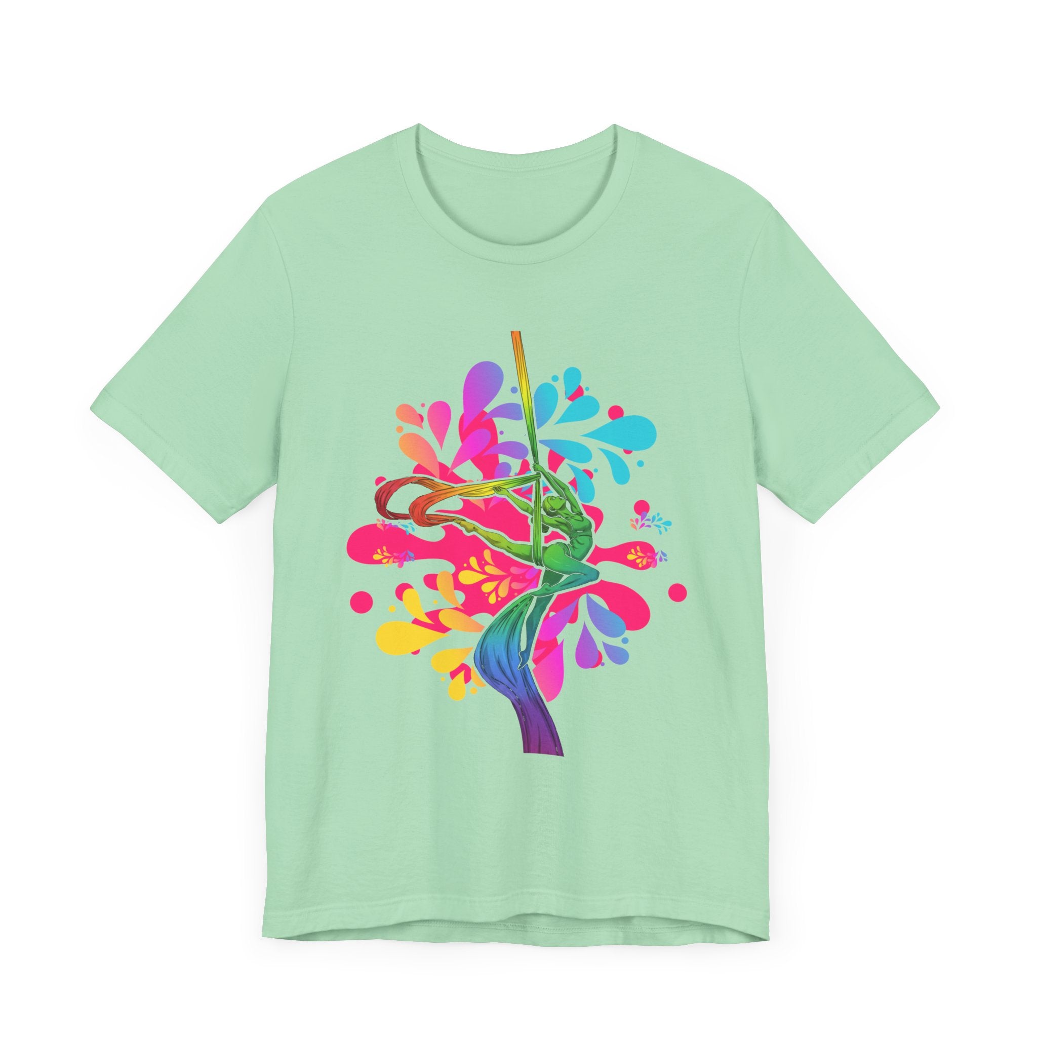 Aerialist Silks Rainbow - Colorful Circus & Dance T-Shirt