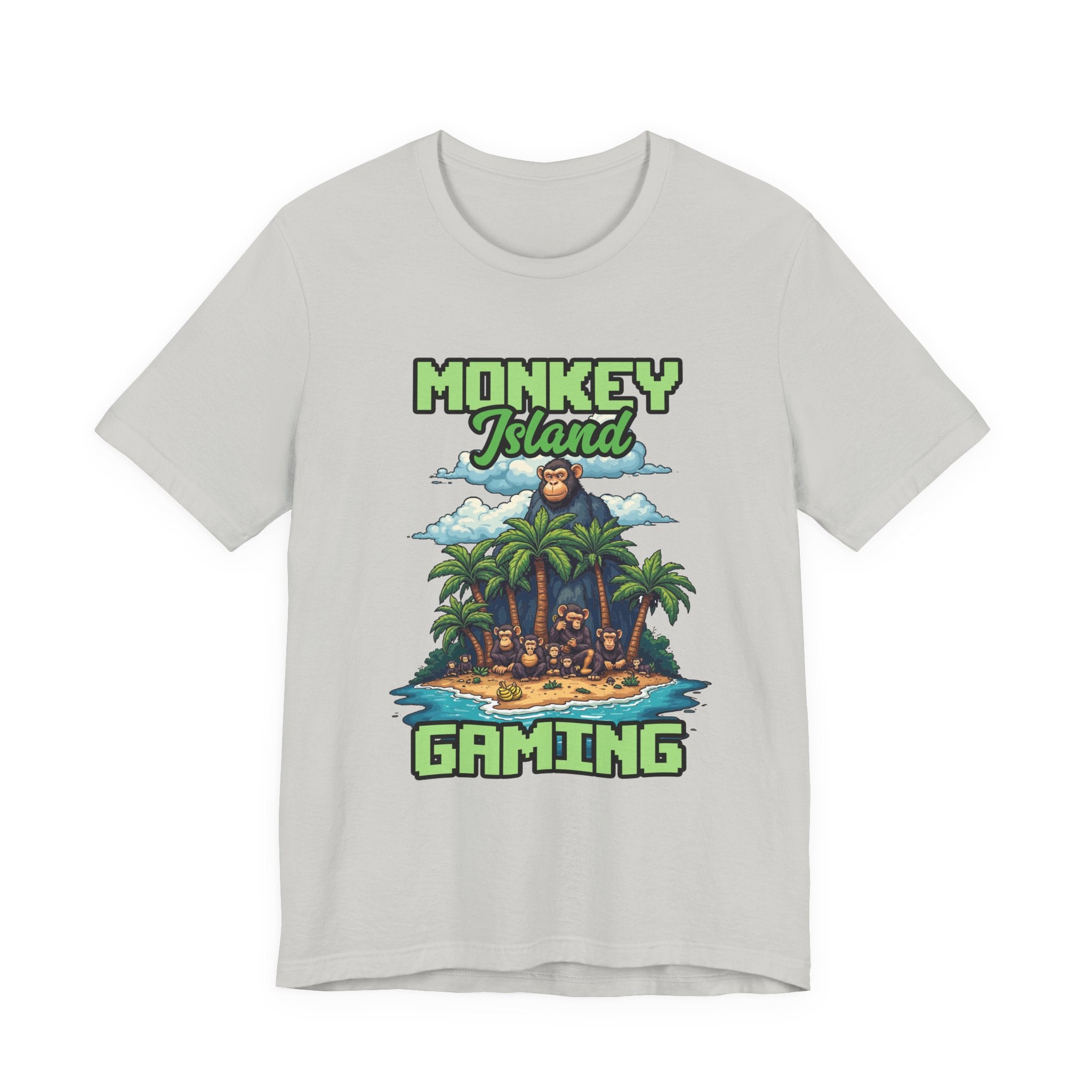 Monkey Island Gaming Tshirt – Giant Gorilla and Monkey Island Graphic