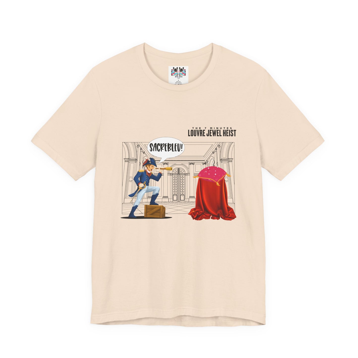 The 7 Minutes Louvre Jewel Heist – Sacrebleu! Paris Museum Caper T-Shirt