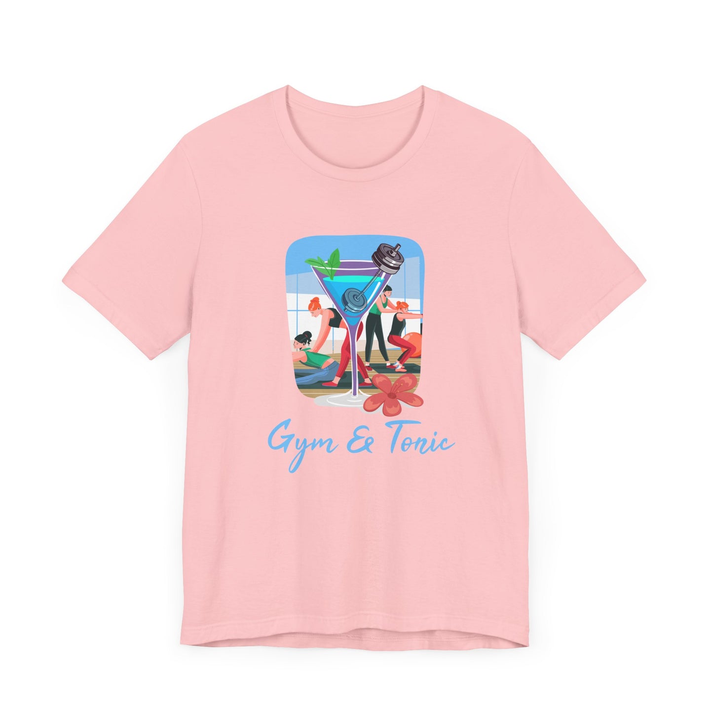 Gym and Tonic Tee, Fitness Pun Shirt, Workout Humor Graphic, Exercise and Fun Top, Healthy Balance Gift
