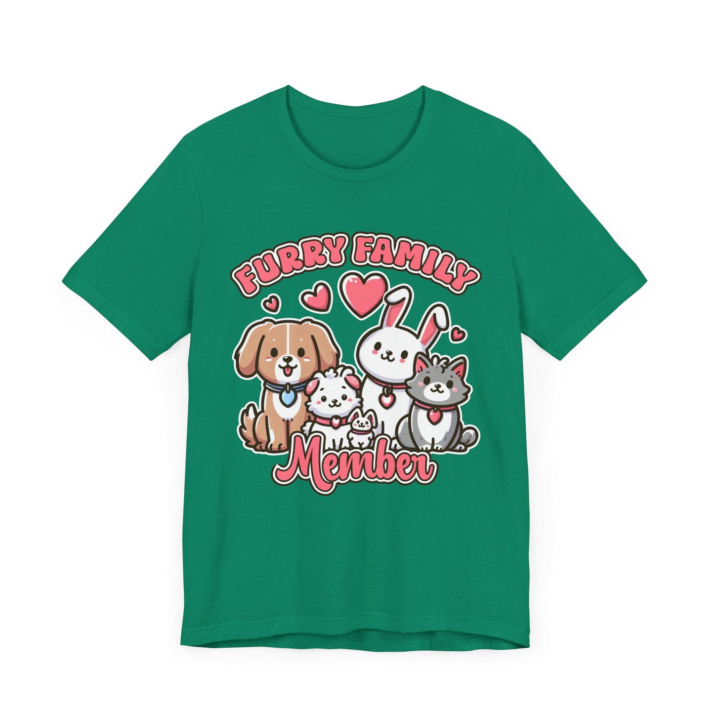 Furry Family Member | Group of Pets Graphic T-Shirt