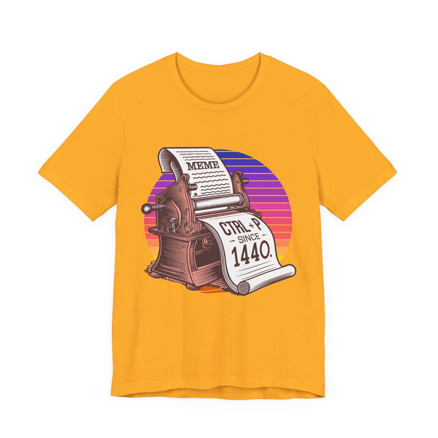 CTRL + P Since 1440 Tshirt – The Printing Press Meme Edition