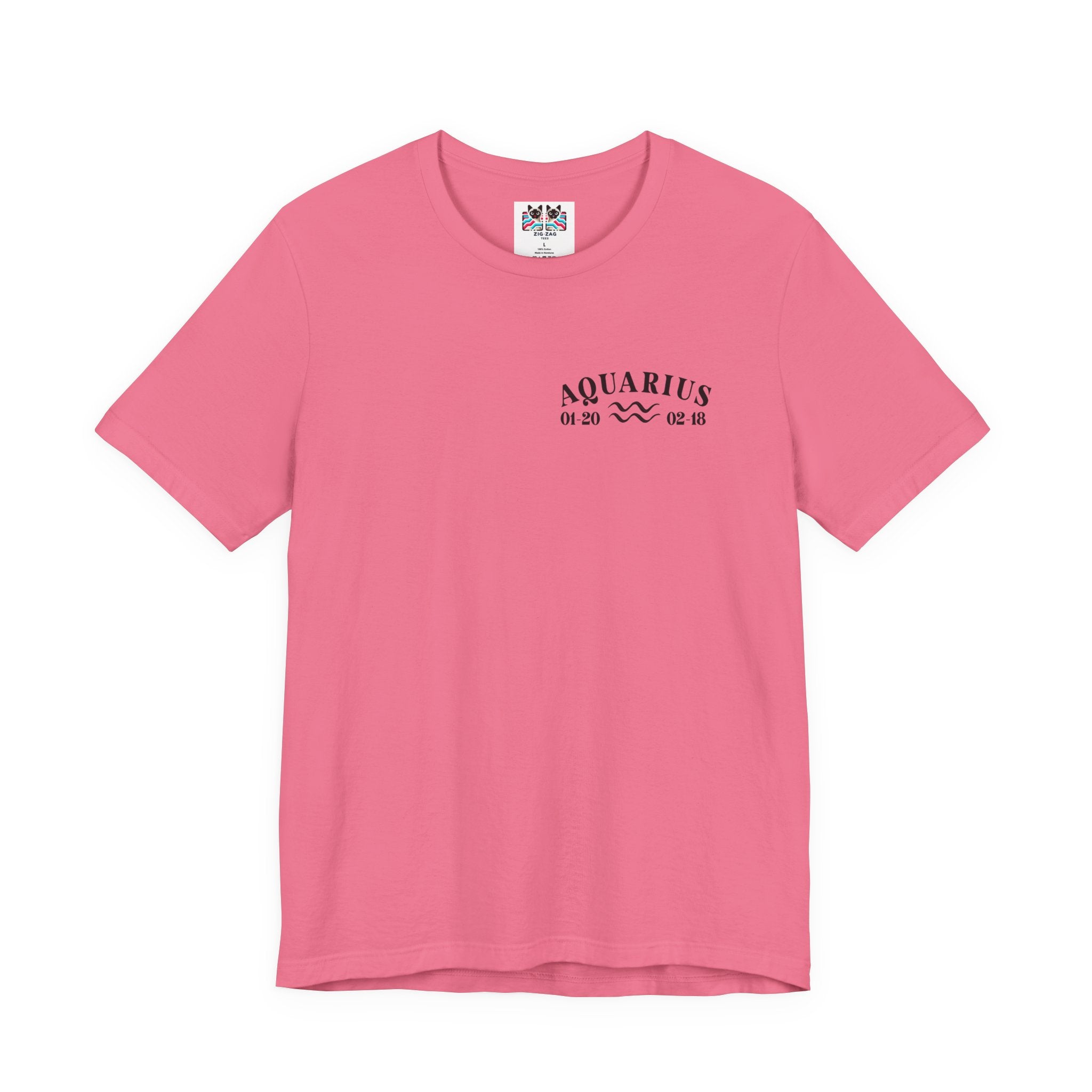 Aquarius Constellation & Floral Zodiac T-Shirt – January 20 to February 18