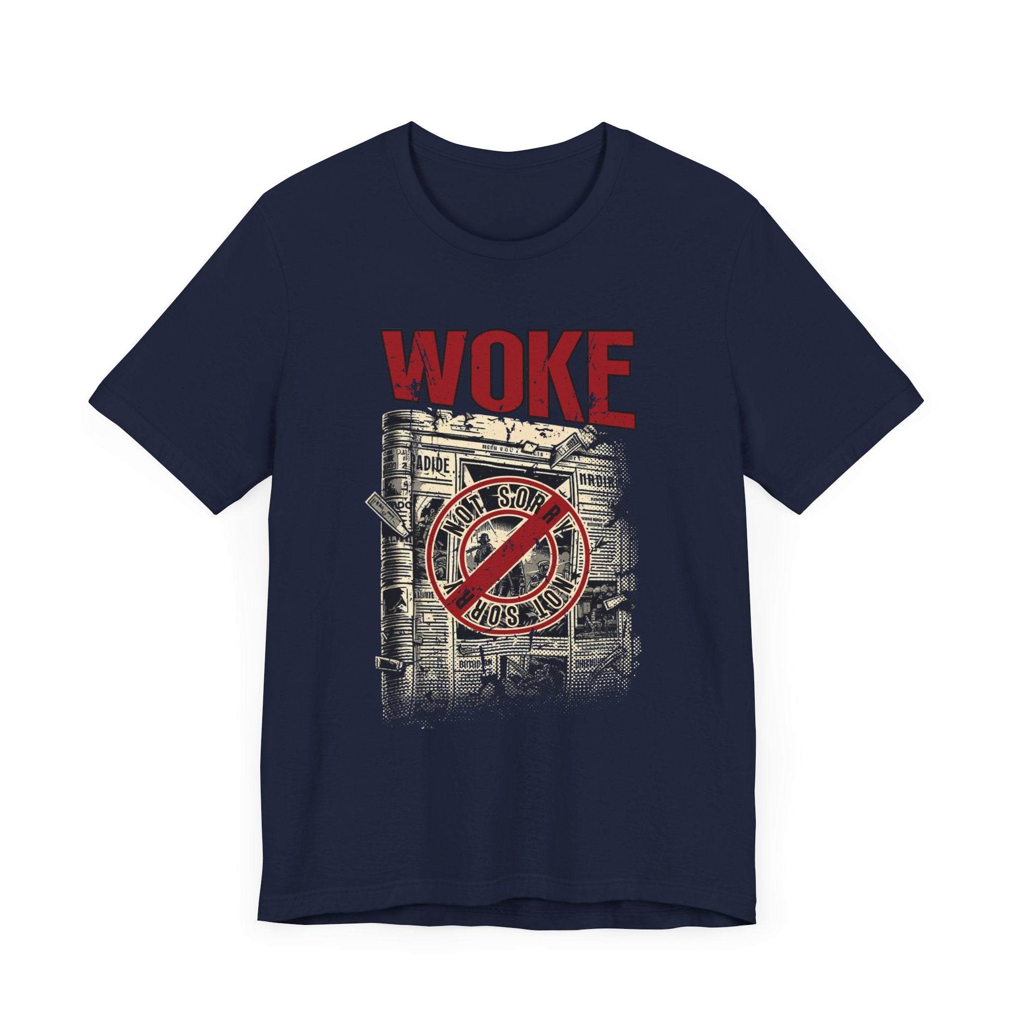 WOKE | Not Sorry Newspaper Graphic T-Shirt