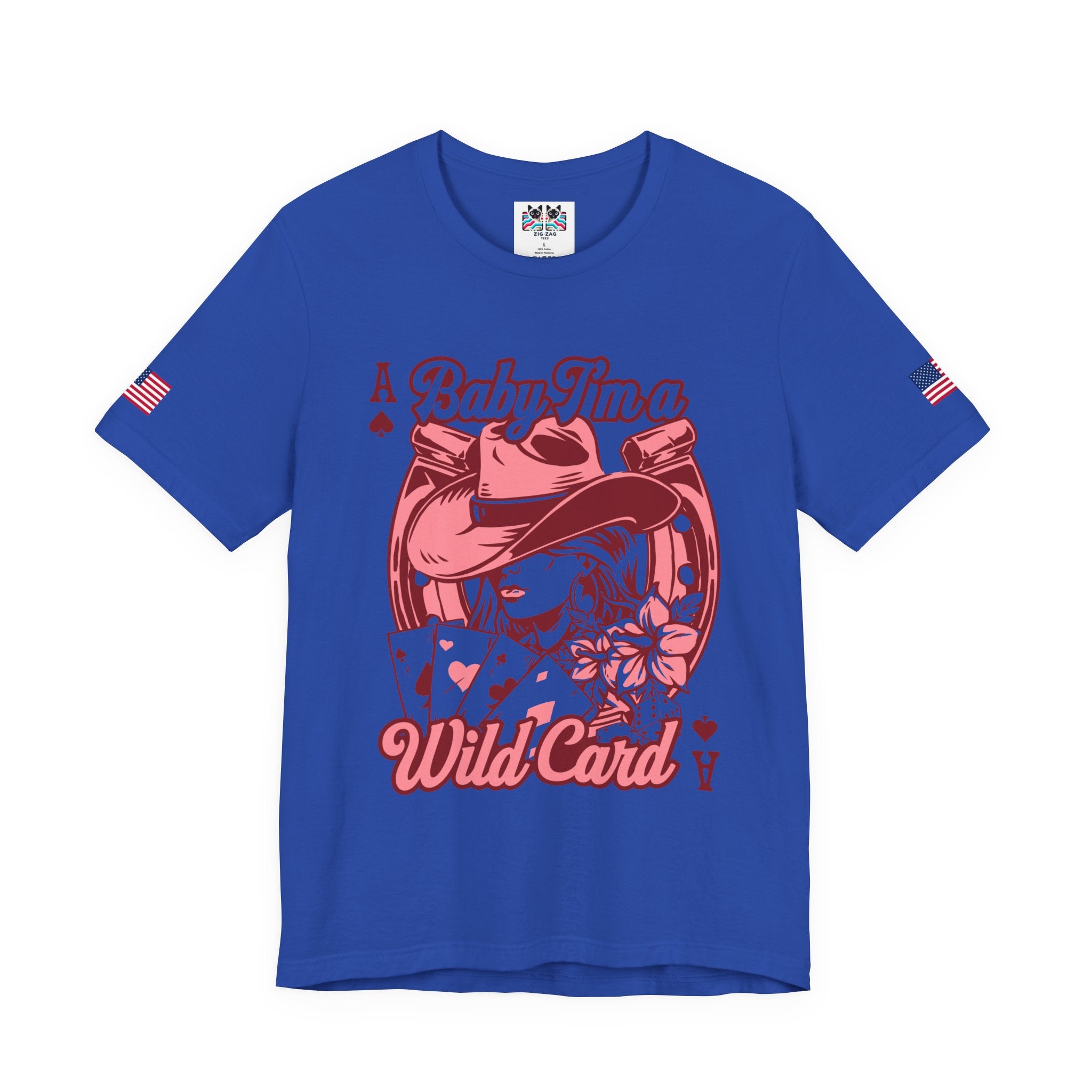 Baby I'm a Wild Card T-Shirt – Western Cowgirl Ace Playing Card Casino Tee