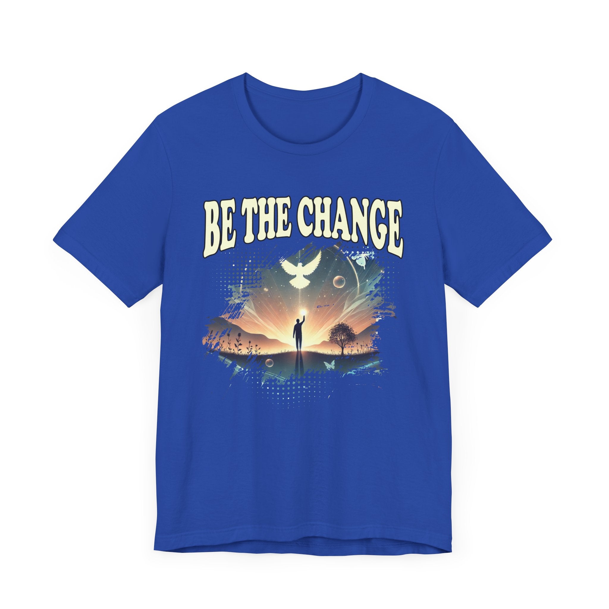 Be the Change | Walking Toward Sunset & White Pigeon T-Shirt